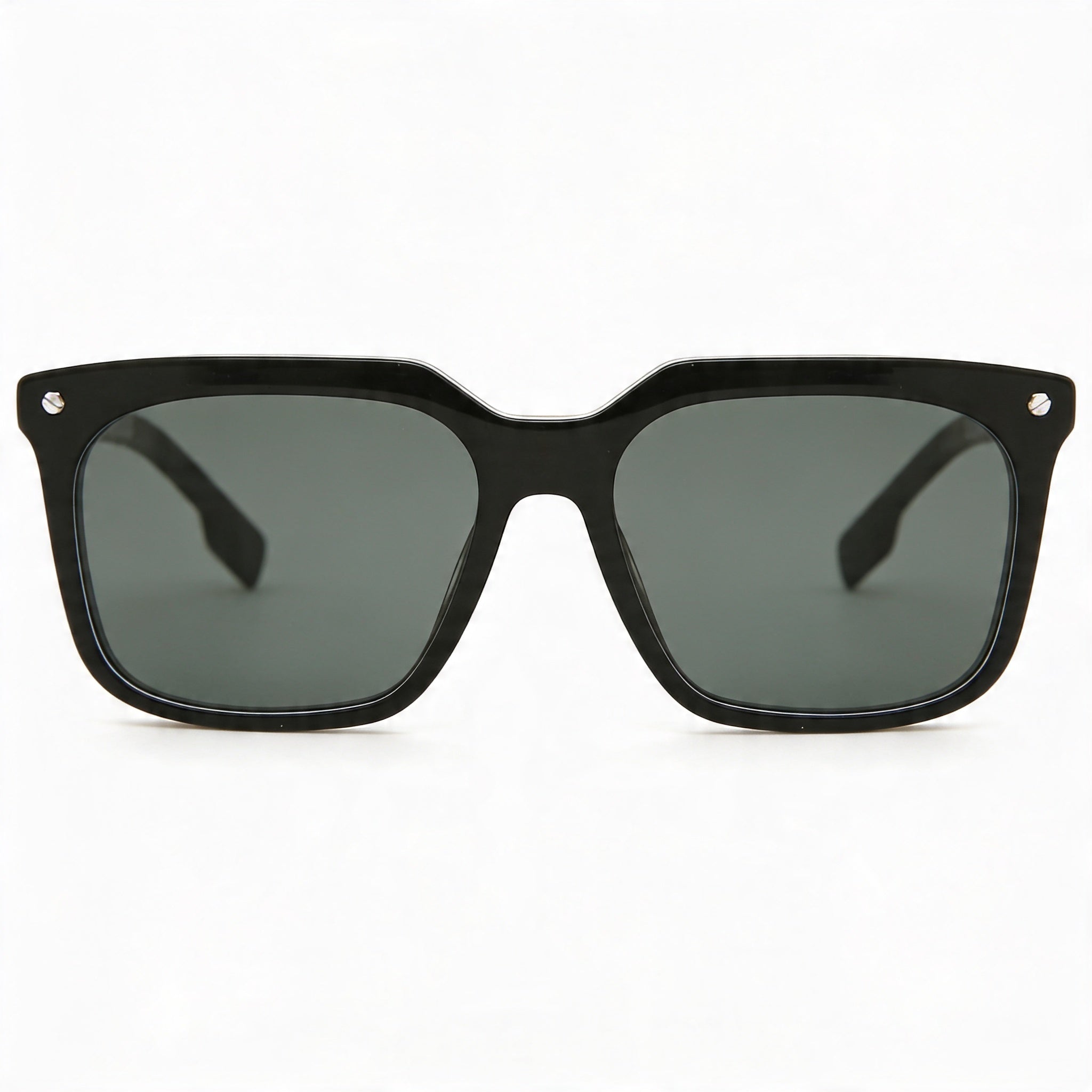 BURBERRY Carnaby Geometric Sunglasses Men's Black/Dark Gray Plastic Non-Polarized UV Protected 56mm, Photo 2