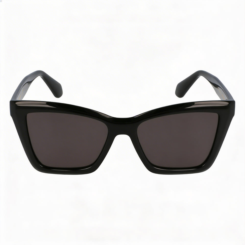 Ferragamo Sf2039se Women's Black Acetate Frame Solid Grey Plastic Lens Eyeglasses 53-17-145