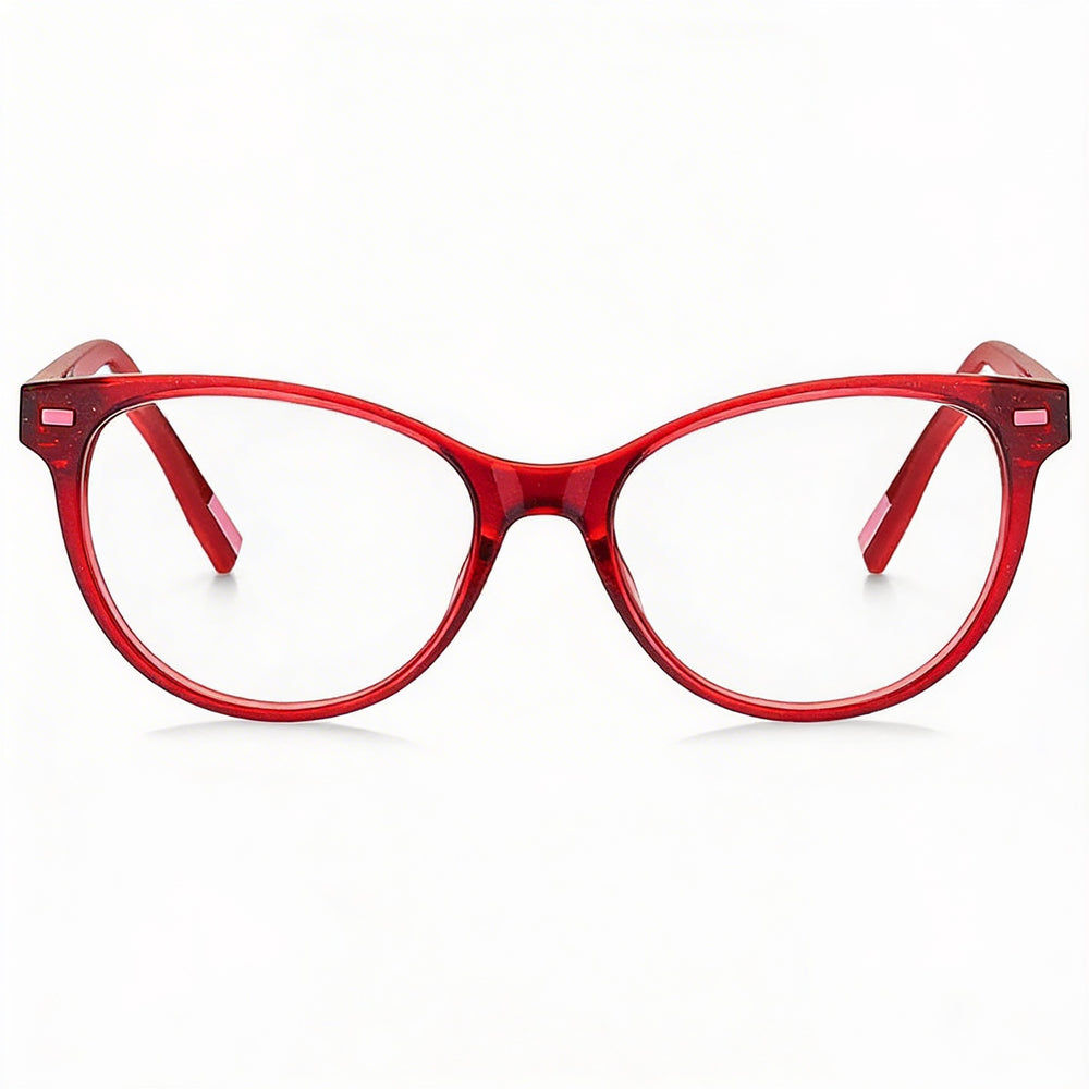 Tommy Hilfiger Modern Women's Red Glitter Injected Frame Non-Polarized Polycarbonate Lens Sunglasses 48mm