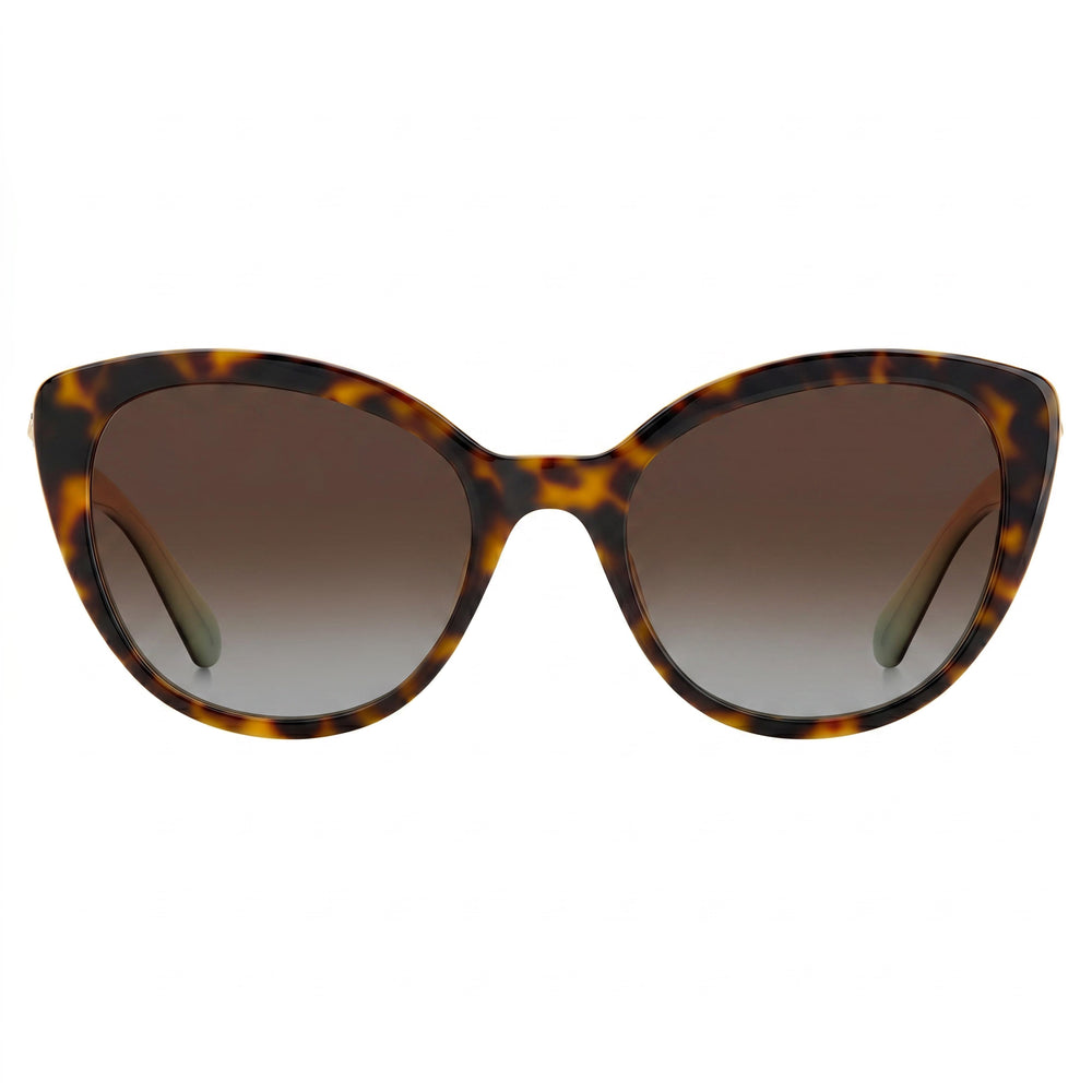 kate spade new york Amberlee/S Gafas de Sol para Mujer, Montura de Acetato Negro, Lentes Grises Degradadas, Protección UV, Aptas para Receta, 55mm