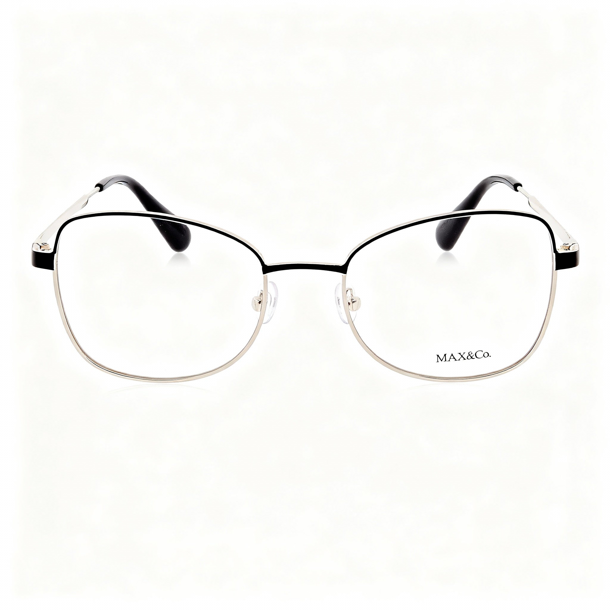 Max & Co. Modern Women's Multicolored Metal Reading Glasses, Clear Plastic Lenses 52-18-140