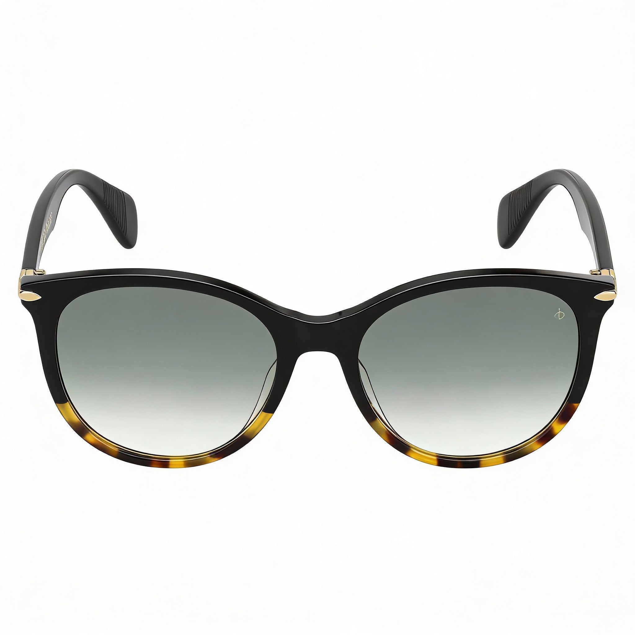 rag & bone Rnb 1020/S Women's Black Acetate Frame Sunglasses with Grey Polarized UV Protection Lenses 54mm, Photo 2