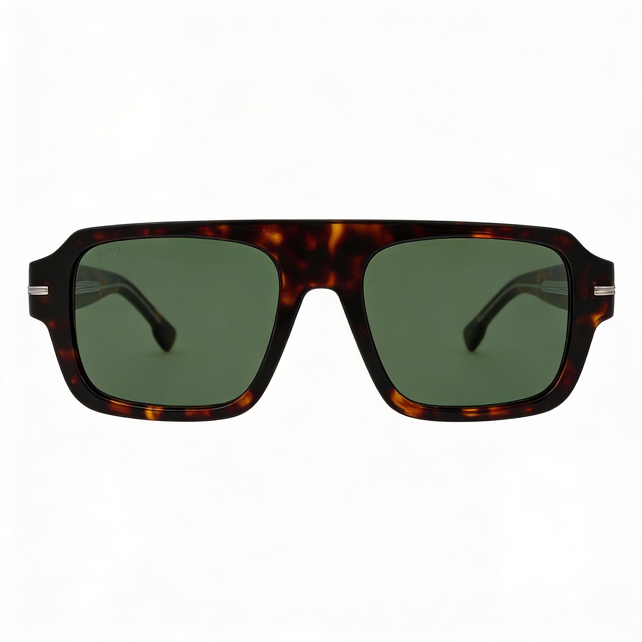 Gafas de sol rectangulares Hugo Boss 1595/S Style & Expression para hombre, Habana Verde, aceite ecológico, sin polarizar, protección UV, 53-19-145mm, Photo 2