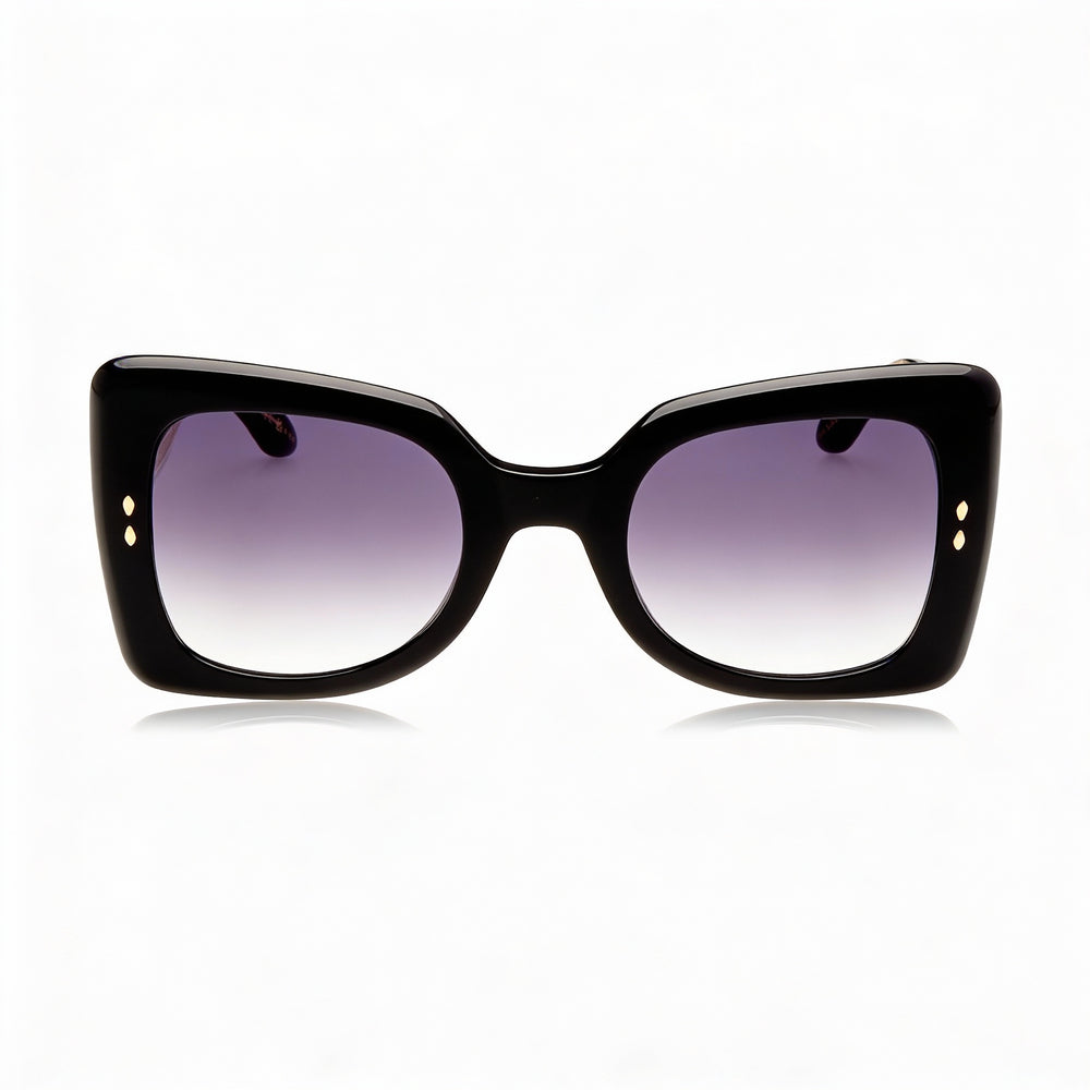 Isabel Marant Women's Trendy Acetate Sunglasses with Black Grey Acetate Frame and UV Protection 52mm