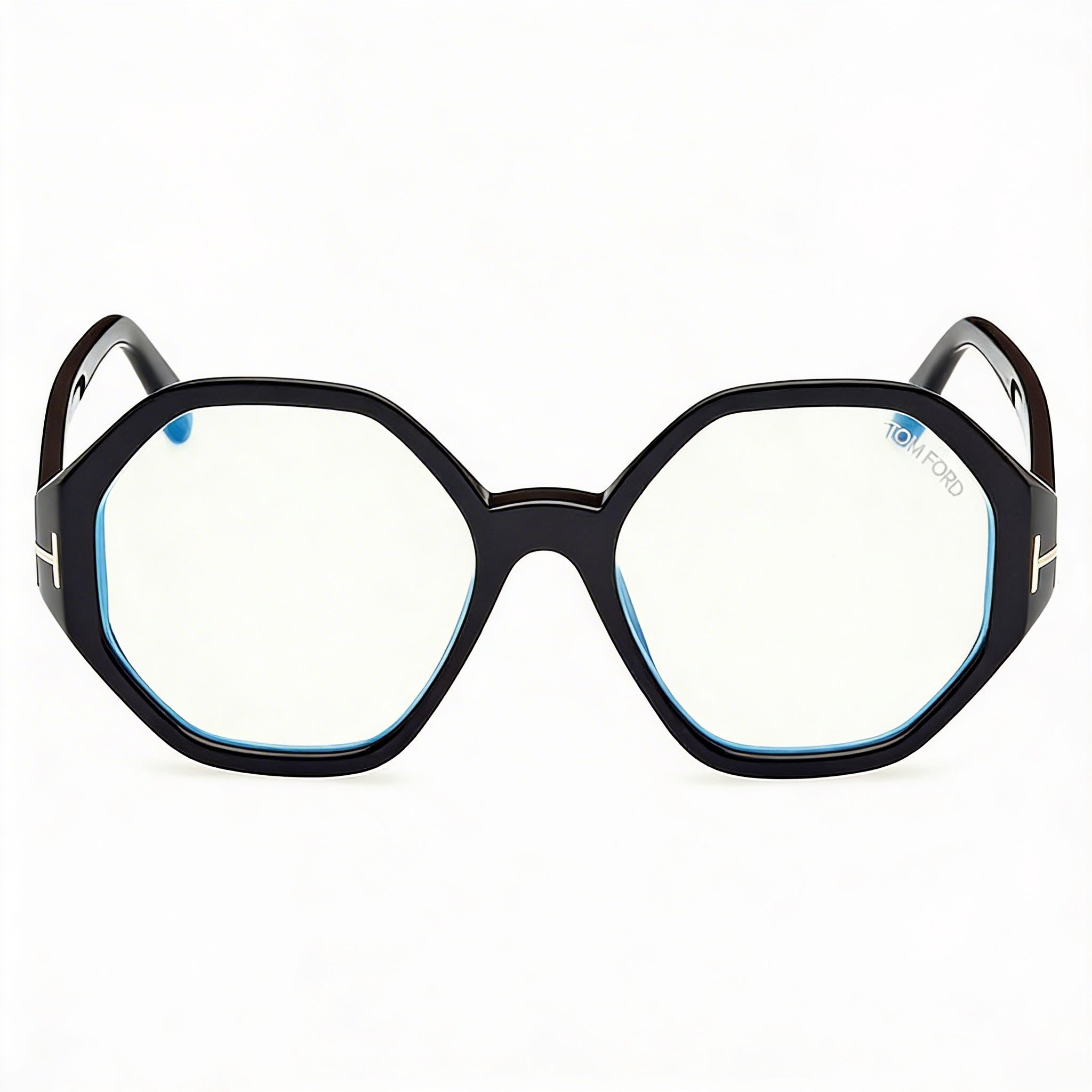 Tom Ford FT5967-B Unisex Black Eyewear with Polycarbonate Lenses, Lens Width 53mm, Bridge 18mm, Temple 140mm, Photo 2