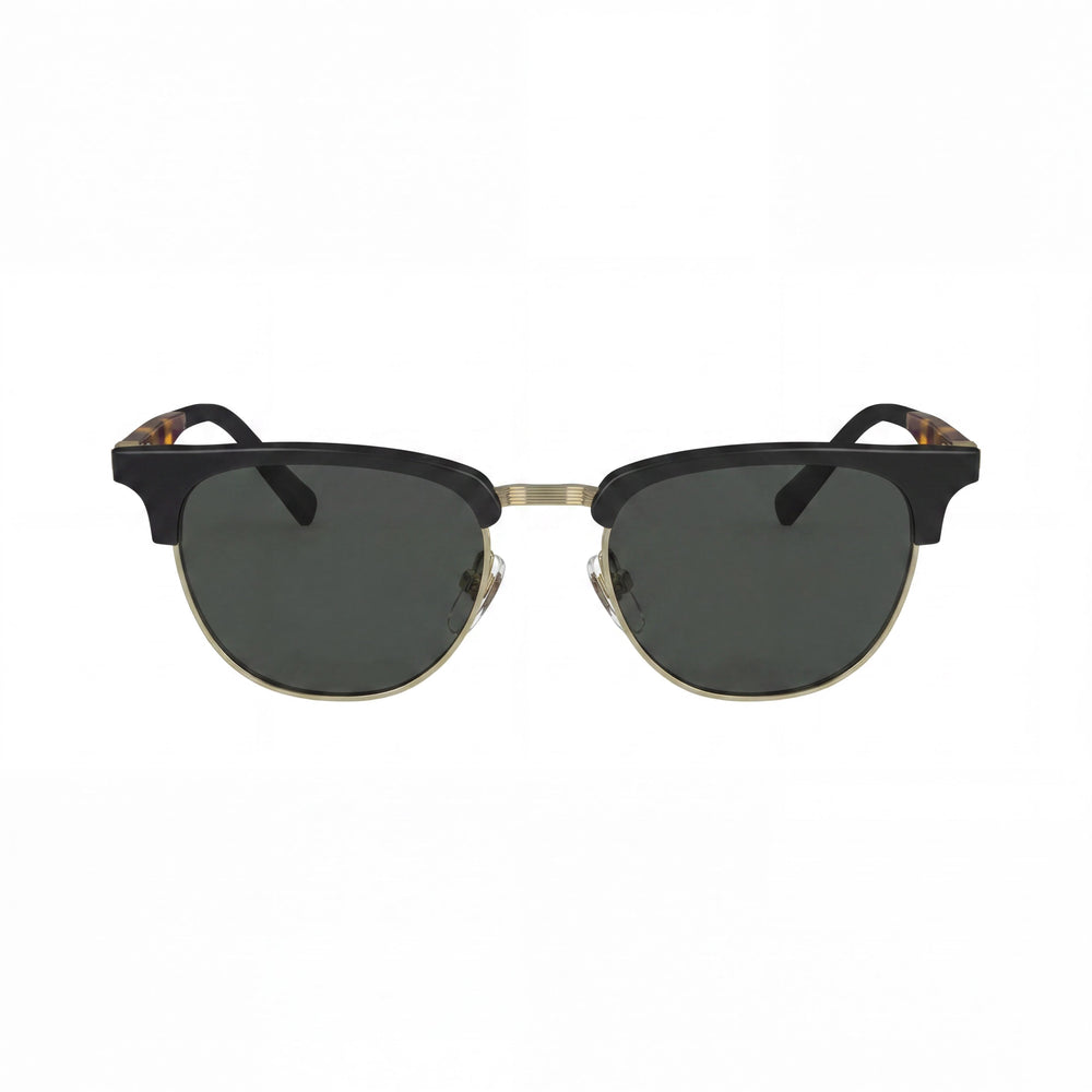 SALVATORE FERRAGAMO Sf307s Unisex Compuesto Protección UV Gafas de Sol No Polarizadas Negro Dorado Havana Gris Oscuro con Cristales Grises 53mm