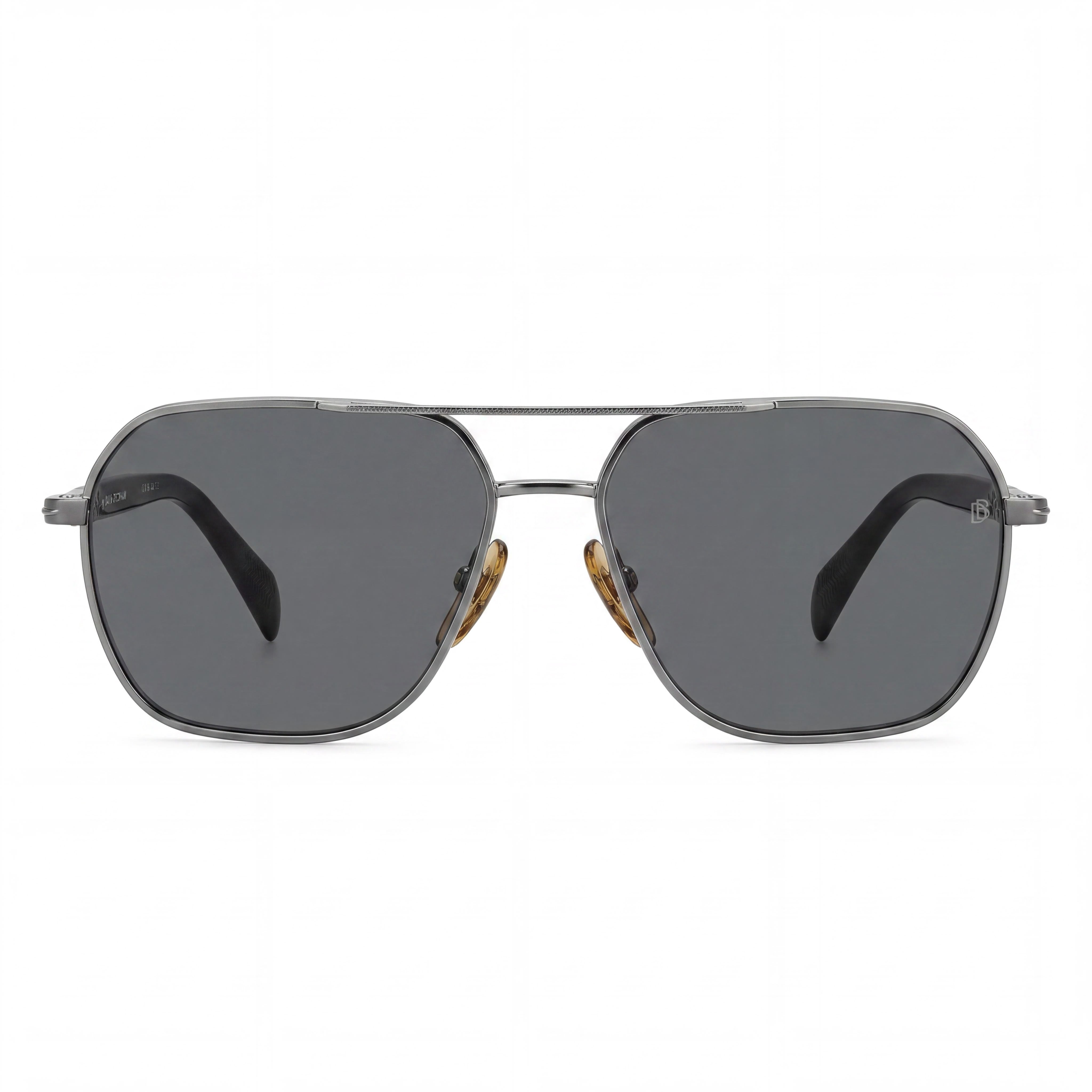 David Beckham Db 1128/G/S Unisex Metal Frame Ruthenium with Grey Lenses UV 400 Sunglasses 59-16-145mm, Photo 2