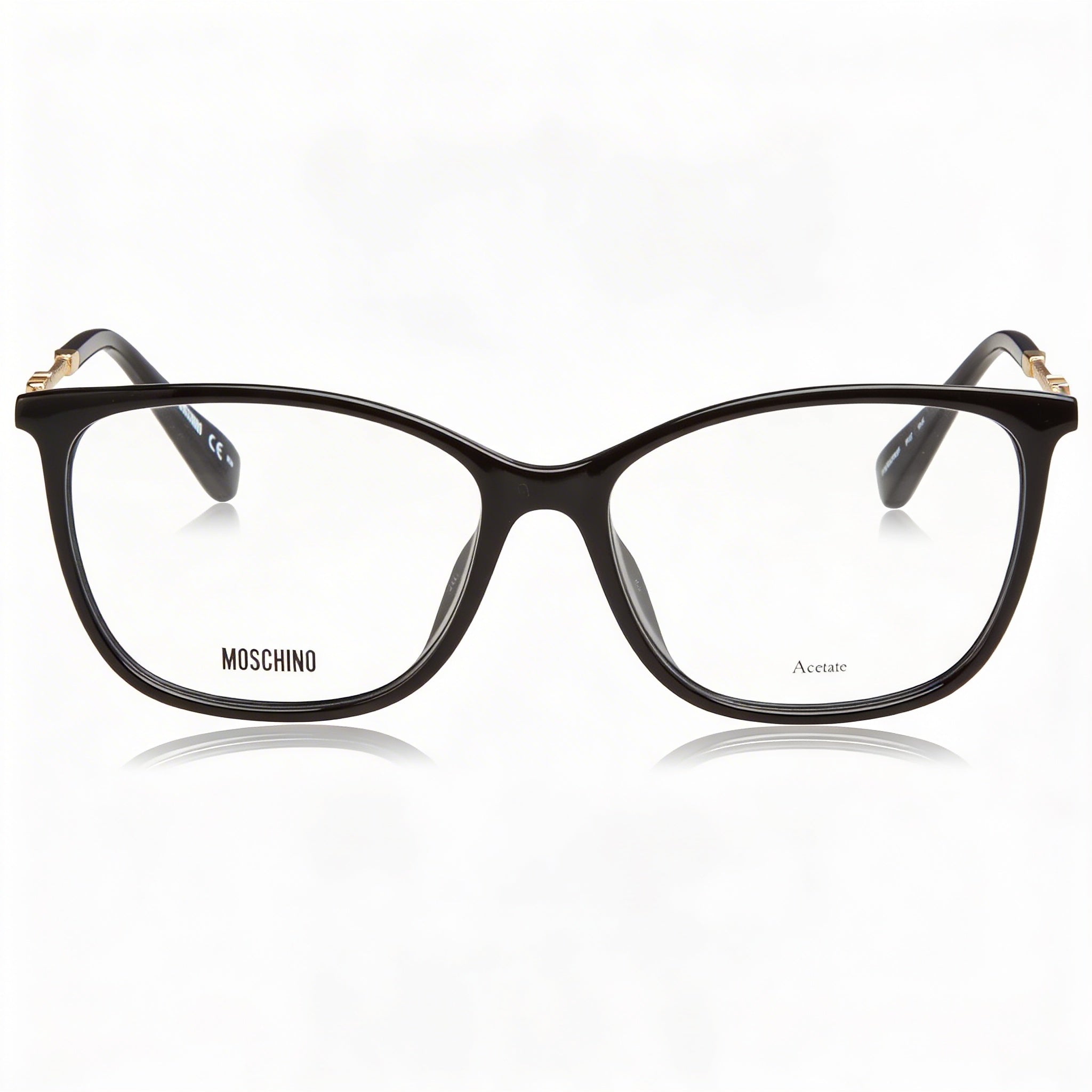 Gafas de sol Moschino Mos616/f de estilo moderno para mujer con montura de acetato negro y lentes de policarbonato de 54 mm de ancho, Photo 2