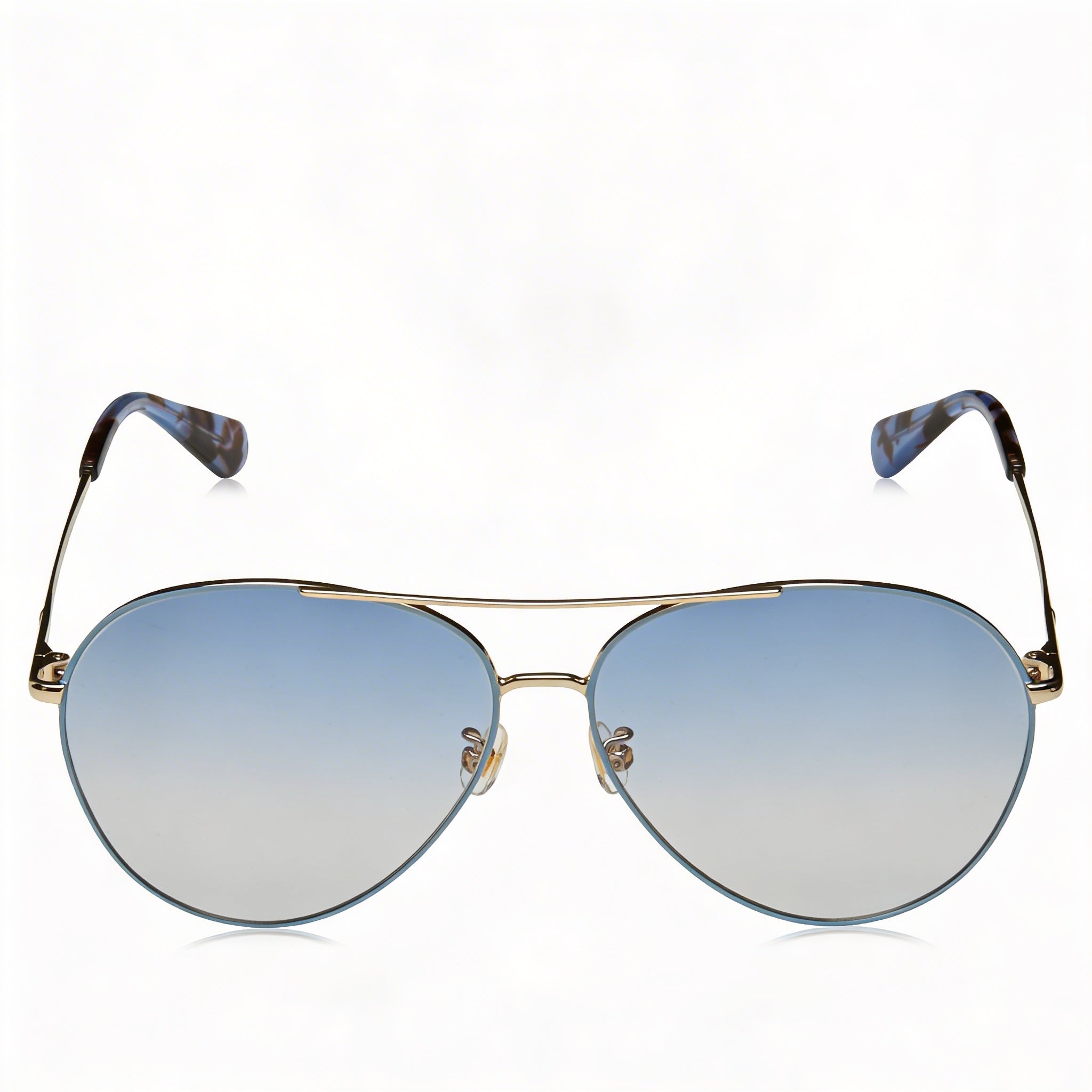 Kate Spade New York Carolane/F/S Women's Metal Blue Gold Blue Lens Pilot Asian Fit UV Protection Sunglasses 61mm, Photo 2