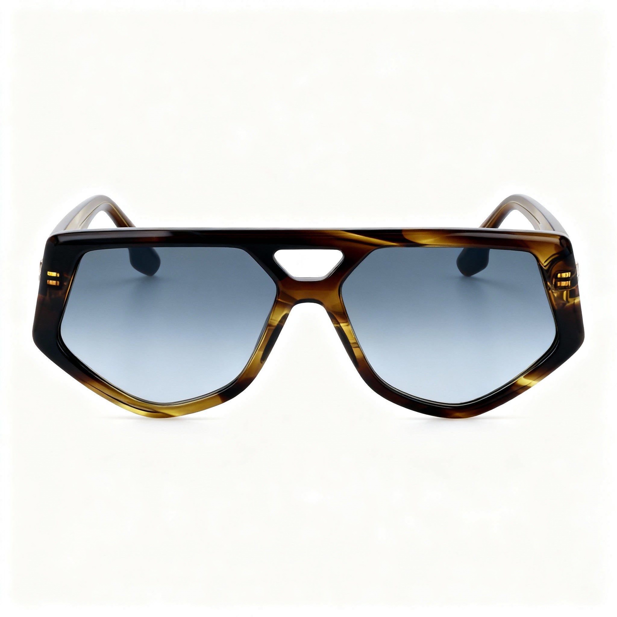 Victoria Beckham Vb681s Women's Sunglasses, Striped Khaki, 58mm Lens Width, 15mm Bridge, 145mm Temple Length