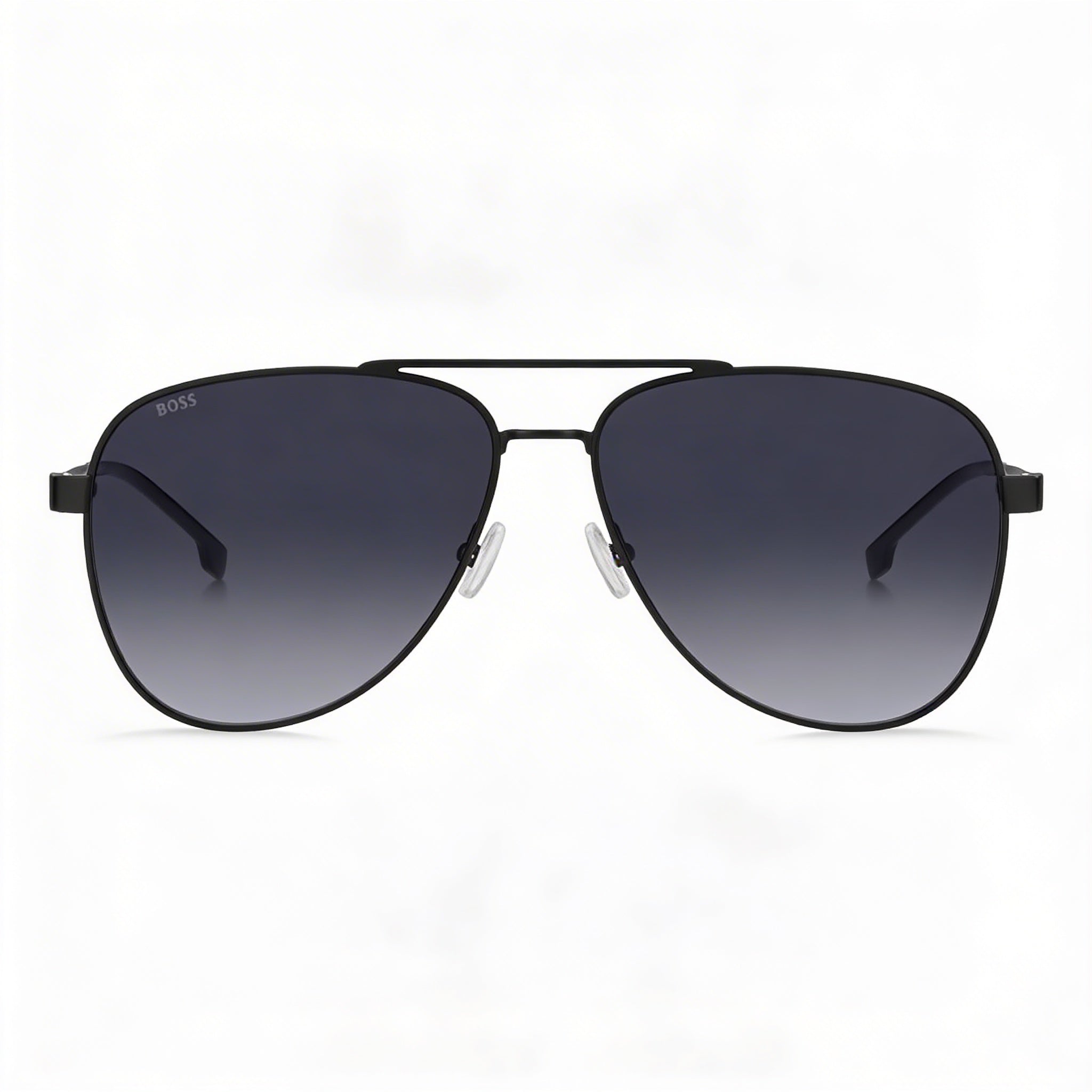 HUGO BOSS BLACK Gafas de Sol Modernas de Acero Inoxidable, Ruthenio Oscuro Mate, Protección UV No Polarizada para Hombre 60mm, Photo 2