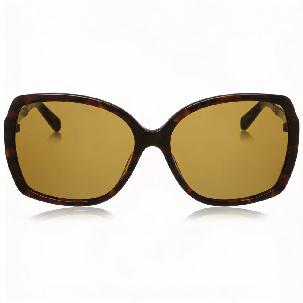 kate spade new york Darilynnps Gafas de Sol Rectangulares Marrones Polarizadas de Plástico Habanero con Protección UV para Mujer 58mm