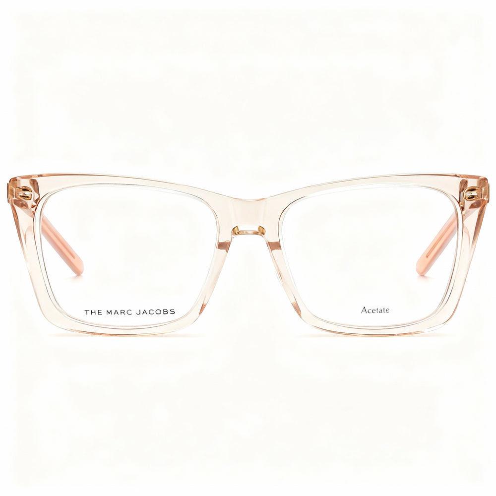 Marc Jacobs Marc 598 - Montura de gafas de plástico transparente en beige para mujer con lentes en beige anaranjado de 54 mm