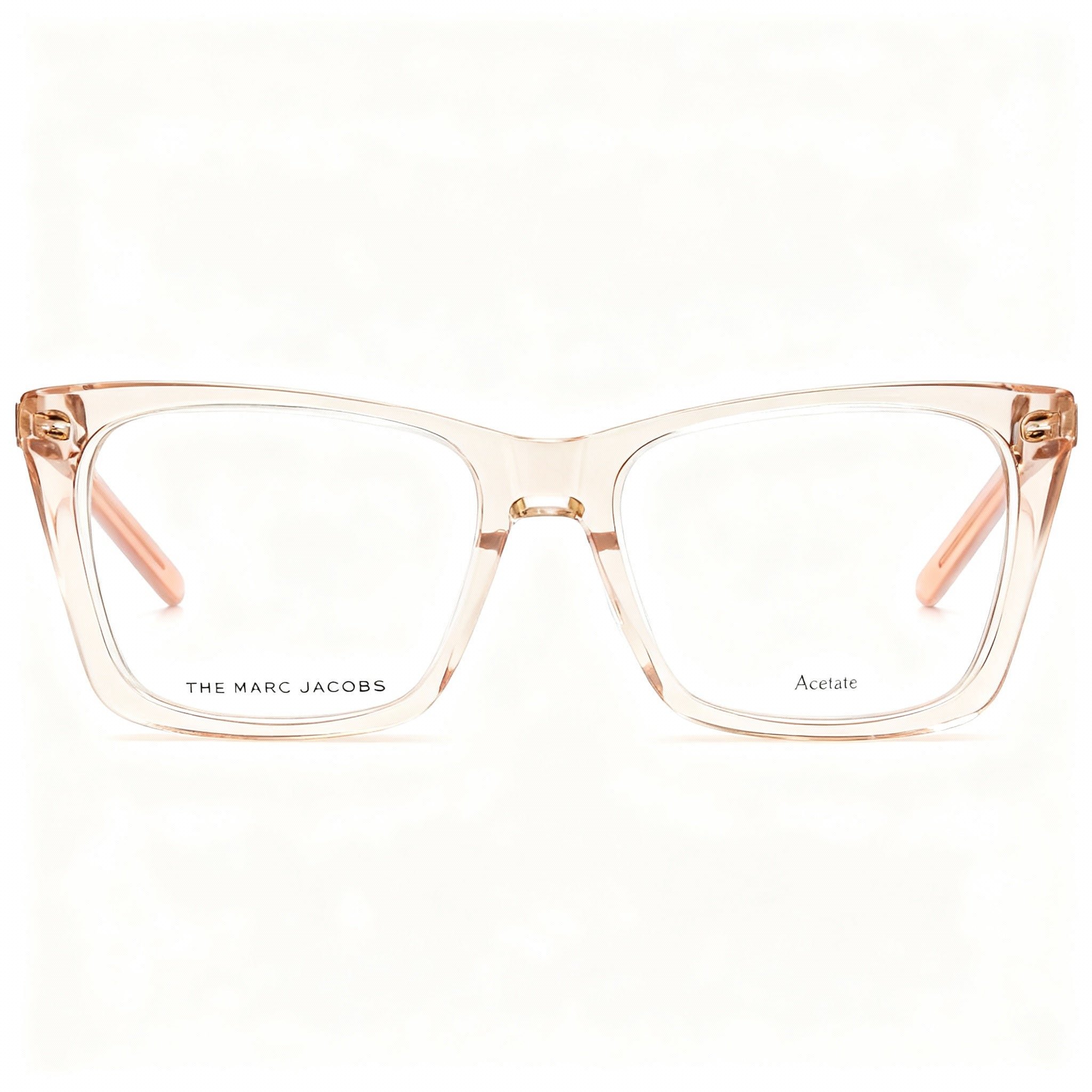 Marc Jacobs Marc 598 Women's Transparent Beige Plastic Optical Frames with Orange Beige Lenses 54mm