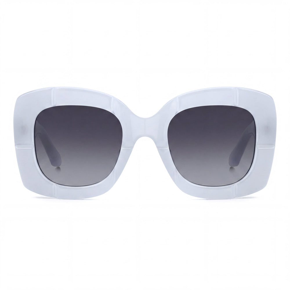 kate spade new york Casual Unisex Acetate Blue Frame Dark Grey Shaded Non-Polarized 50mm Sunglasses
