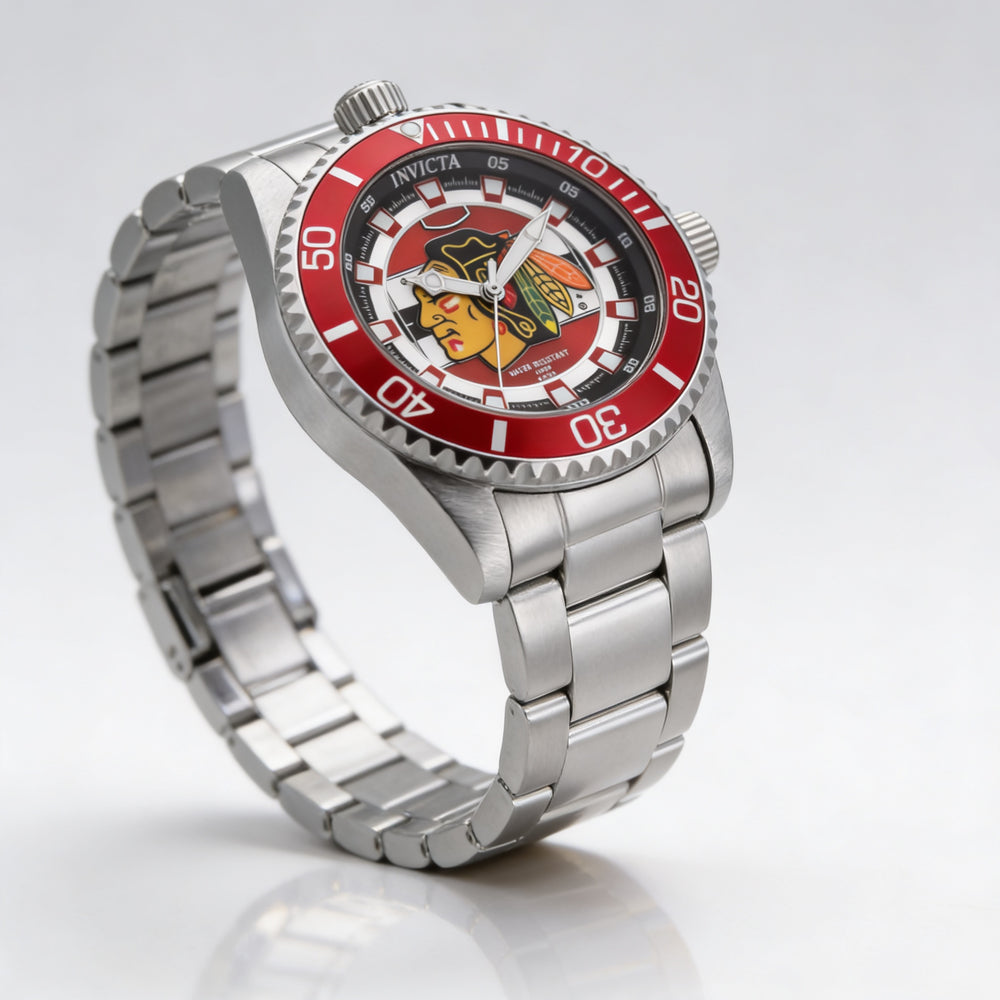 Invicta Women's IN-42203-AMZUK Quartz Red Dial Silver-tone Stainless Steel Water Resistant 38mm Watch