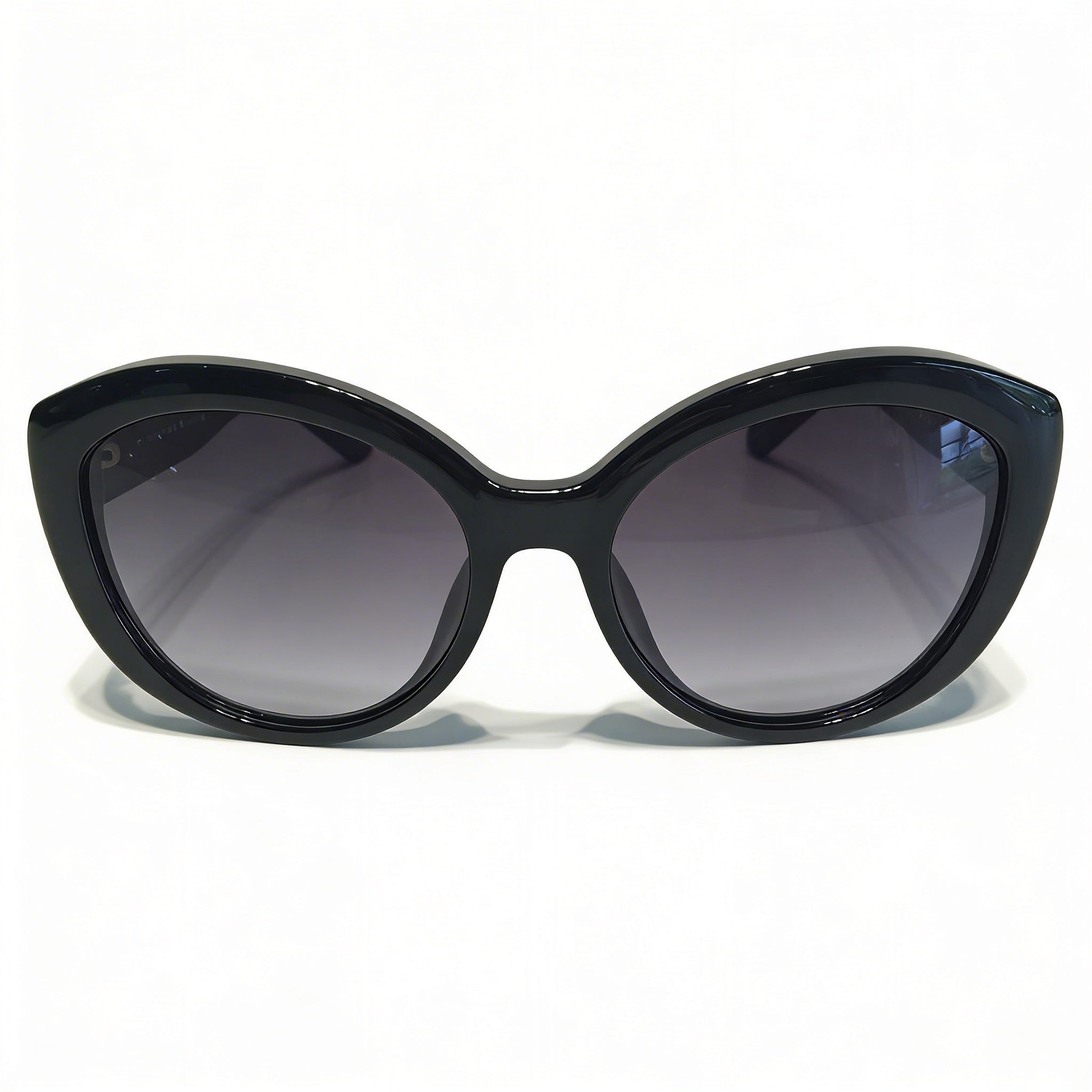 Gafas de sol Kate Spade New York Sherrie 0D28 para mujer, estilo clásico ojo de gato, montura negra, lentes negras, 55 mm, Photo 2