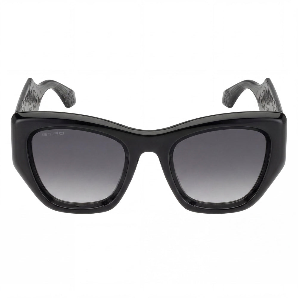 Etro Casual Unisex Polyamide Sunglasses, Gray Frame, Dark Grey Shaded Non-Polarized Lenses 51mm