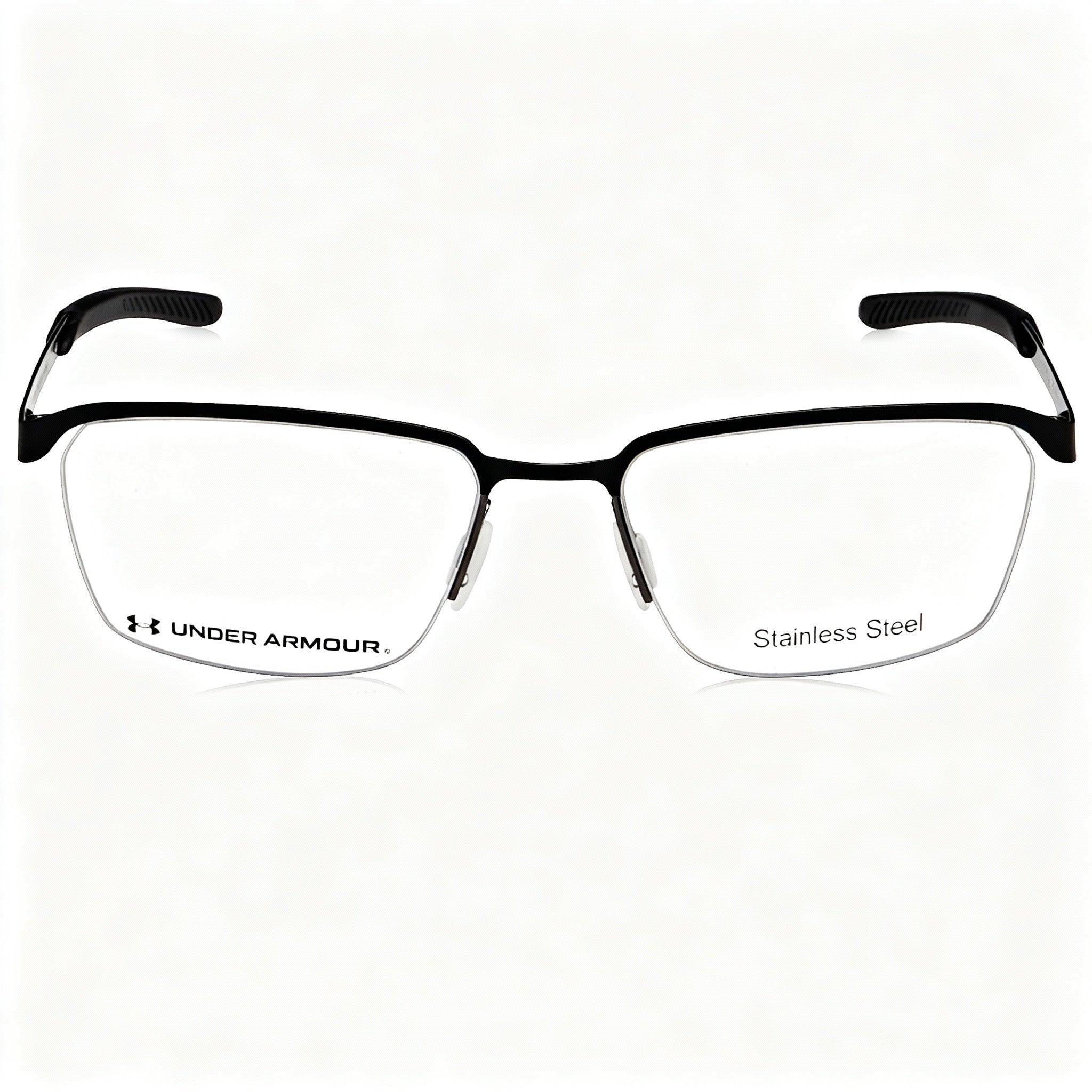 Under Armour Casual Matt Black Men's Alloy Steel Frame Non-polarized Polycarbonate Lens Sunglasses, 56mm