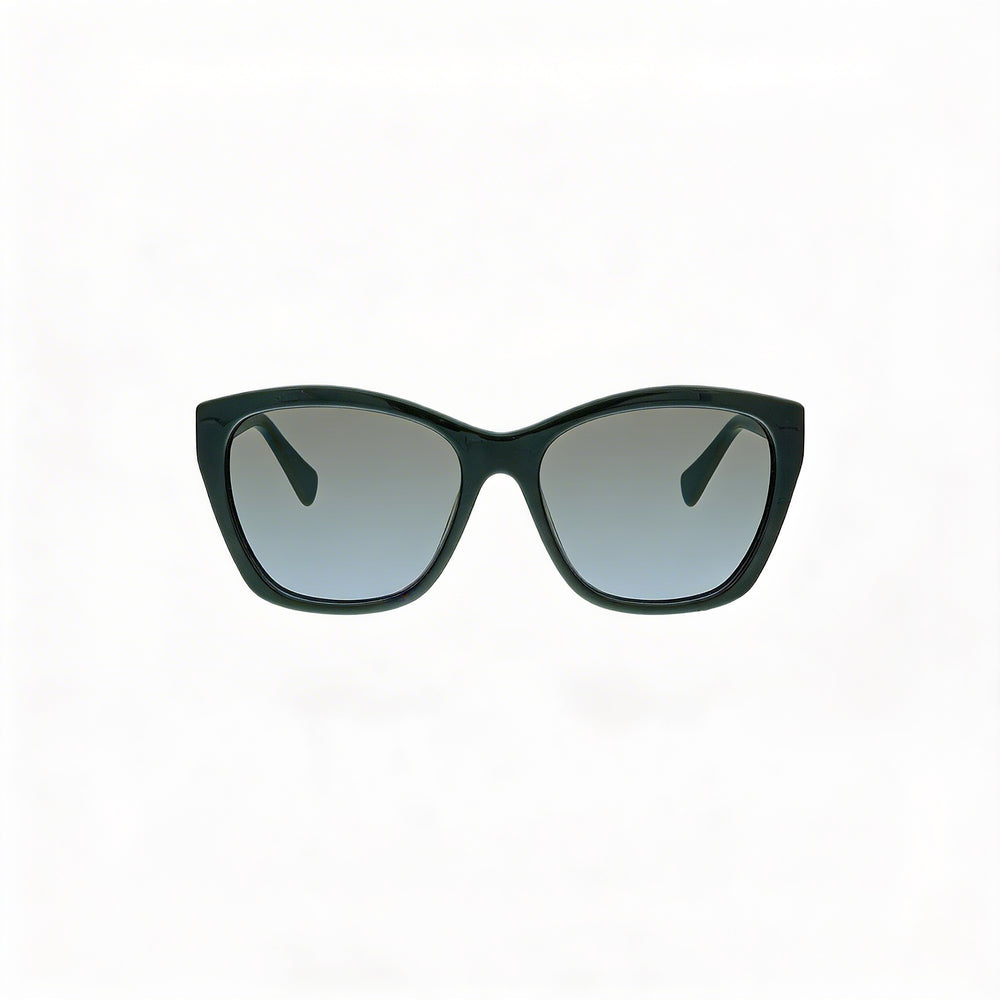 Gafas de sol Salvatore Ferragamo clásicas de ojo de gato negras de plástico con gradiente gris 100% protección UV de 56 mm para mujer