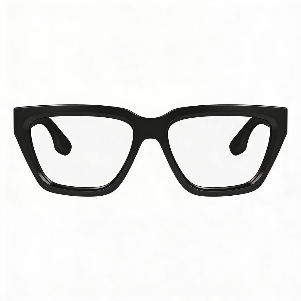 Gafas Modernas para Hombre Victoria Beckham con Montura de Acetato Negro y Cristales Negros no polarizados