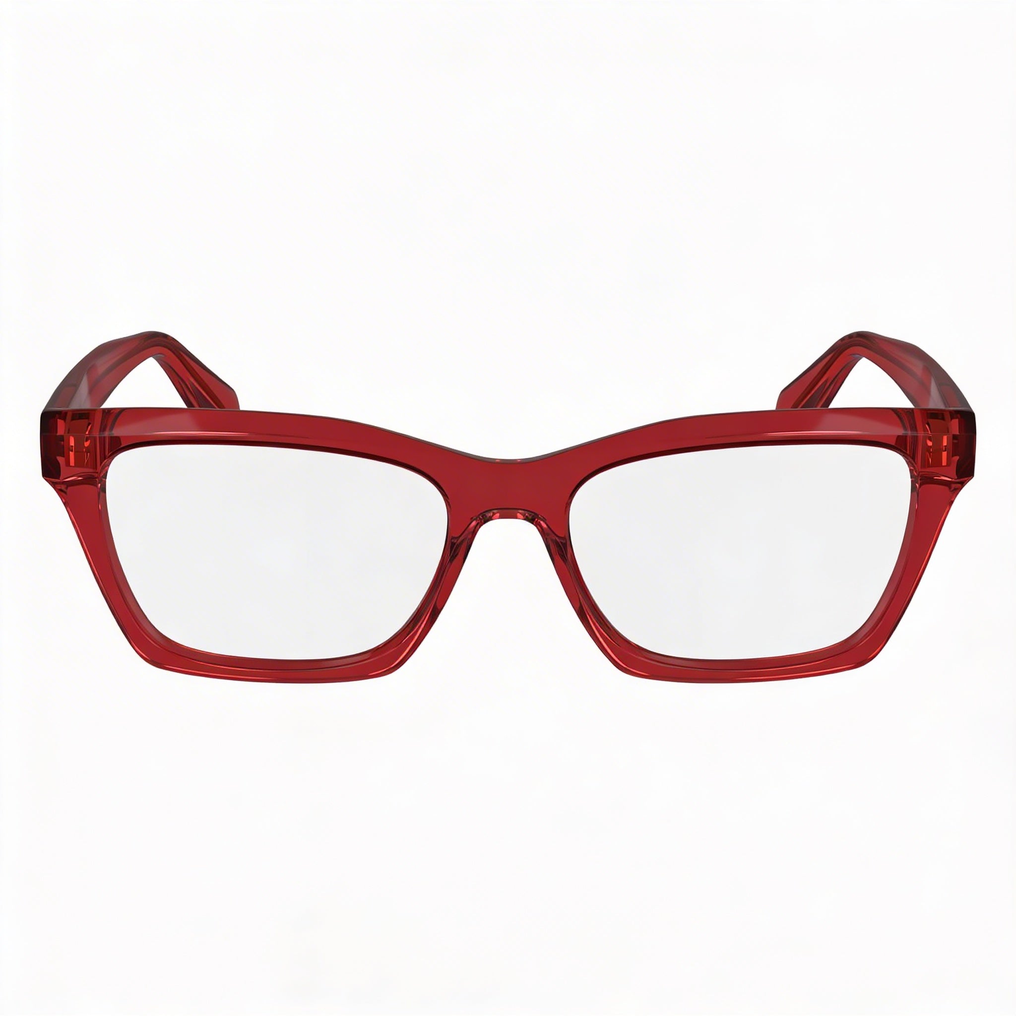 Ferragamo Sf2986 Men’s Transparent Red Acetate Eyeglasses 53, Photo 2