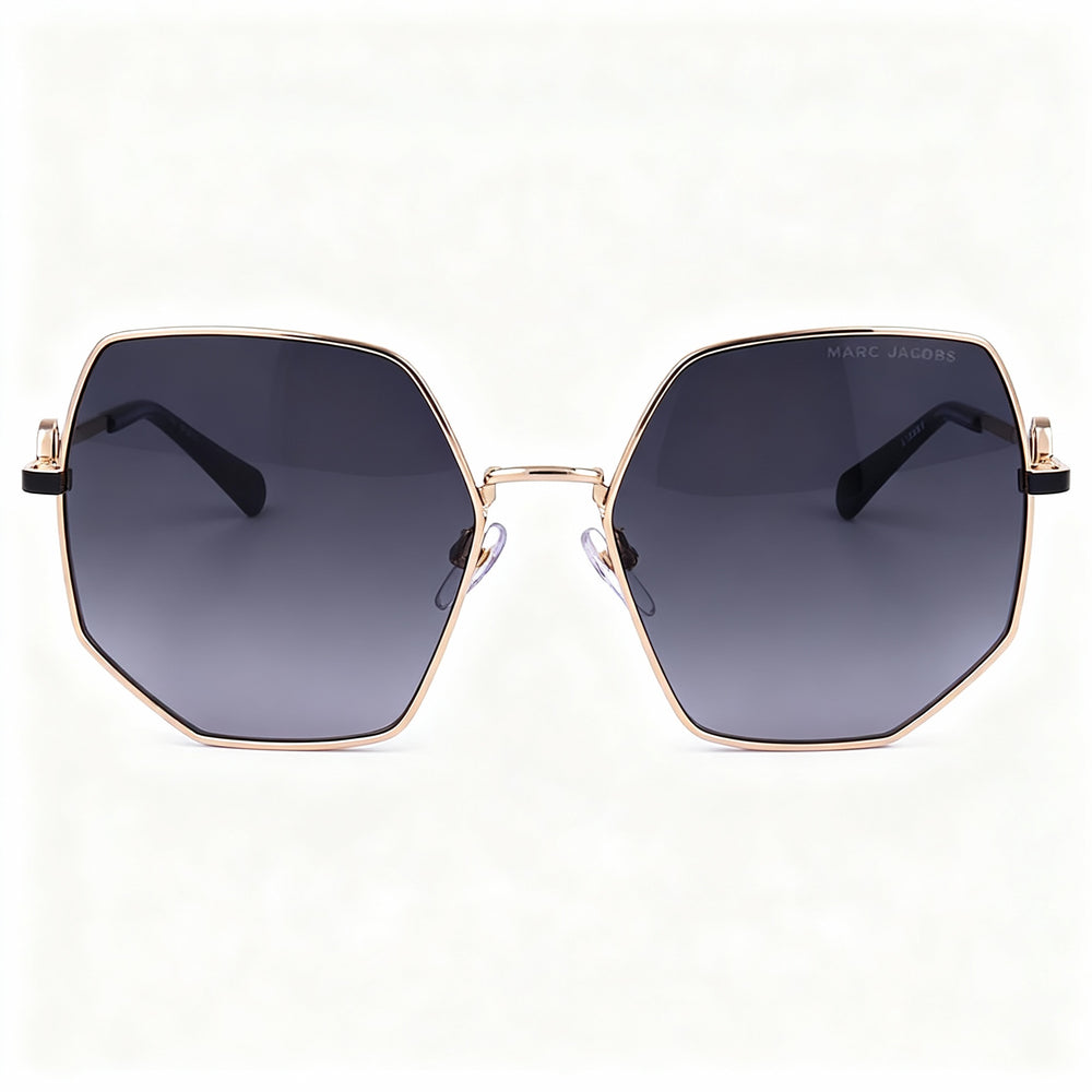 Marc Jacobs 730/S Women's Gold Havana Metal Brown Shaded Non-Polarized Sunglasses 59-17-140