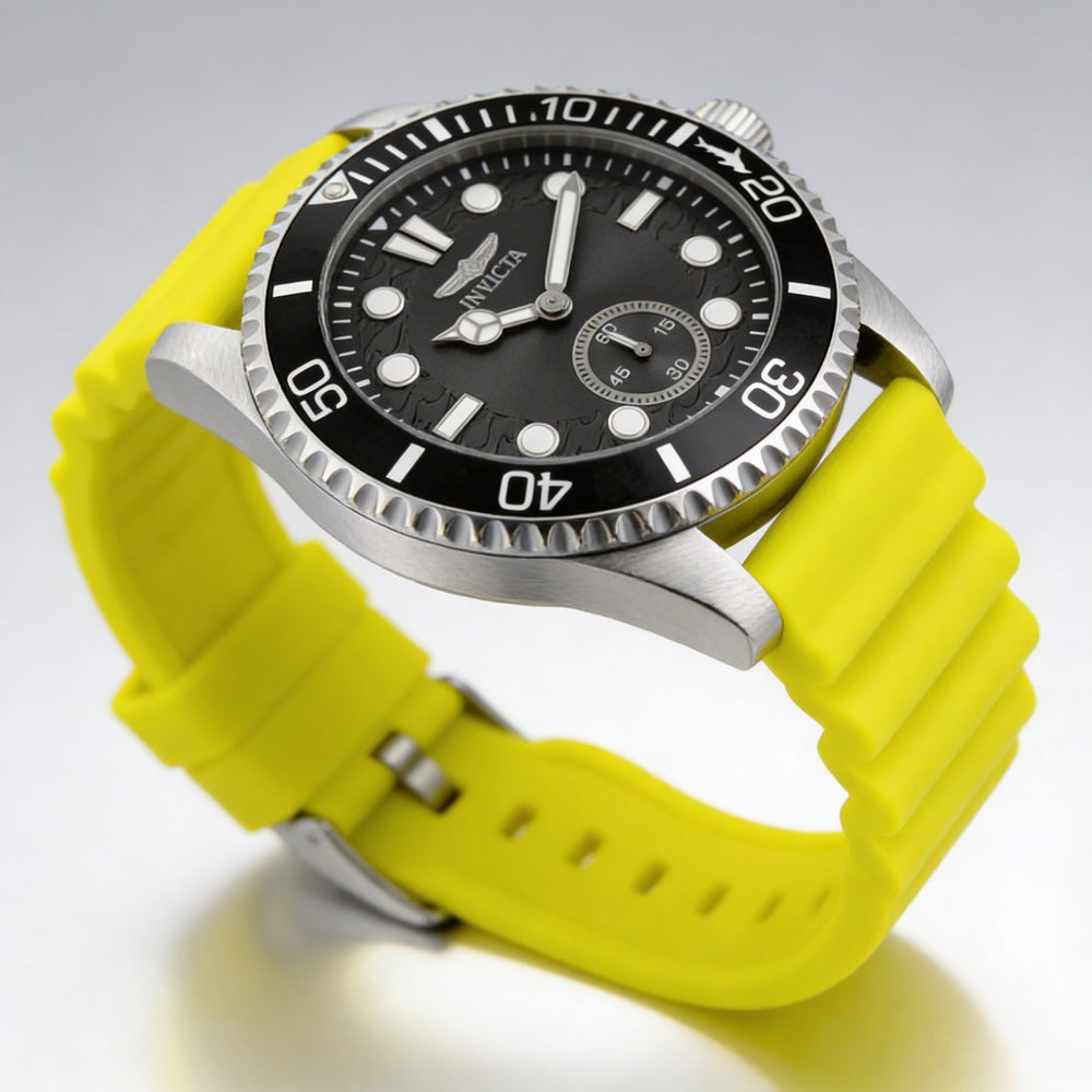 Reloj cronógrafo de cuarzo Invicta Pro Diver 49339 para hombre, plateado, de 43 mm, con correa de silicona y resistente al agua hasta 10 ATM.