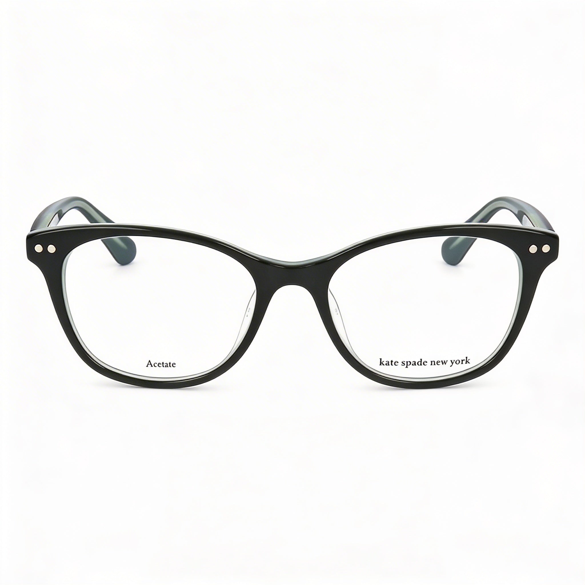 kate spade new york KAMILA Gafas Cuadradas Verdes de Acetato para Mujer, Cristales de Demostración Transparentes, Aptas para Prescripción Médica 50-17-140, Photo 2