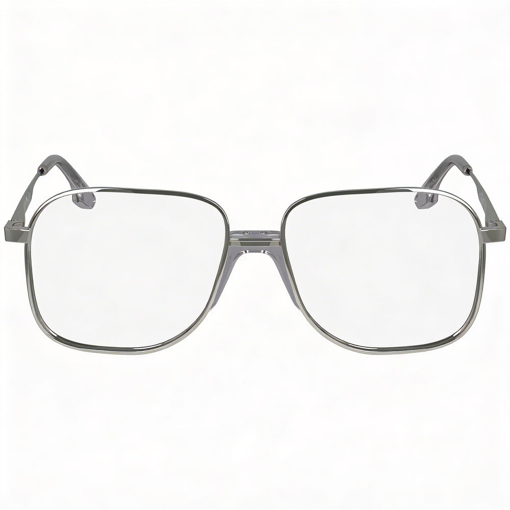 Victoria Beckham Modern VB2134 Women's Eyewear featuring Silver Metal Frame and Silver Polycarbonate Lenses, Size 56mm