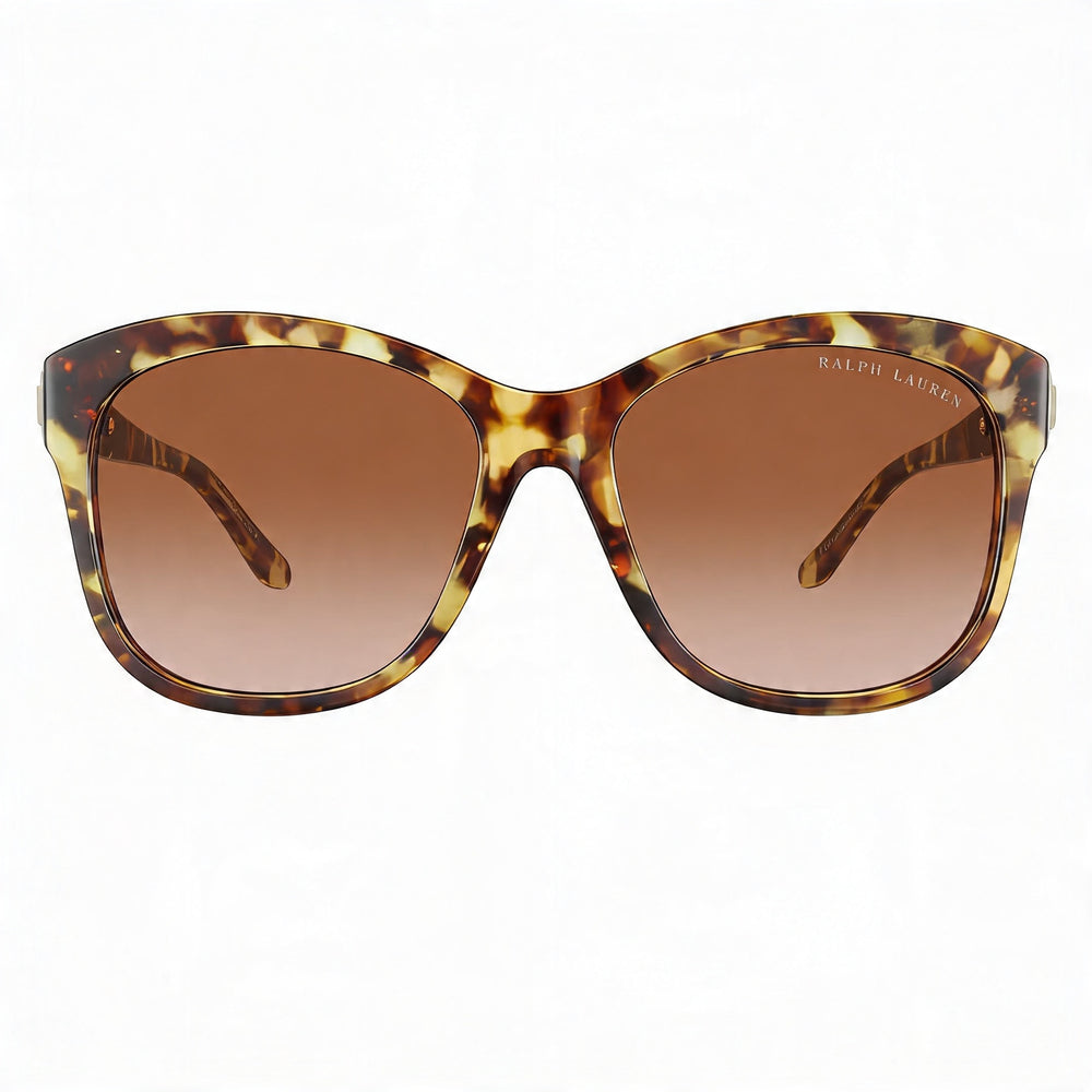 Gafas de sol de acetato Ralph Lauren Rl 8190q para mujer, Habana degradado marrón 55mm