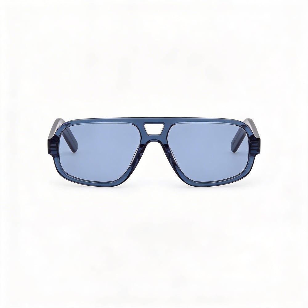 Gafas de Sol adidas Originals Or0134 para Hombre, Montura de Plástico Azul Brillante, Lentes Azules UV 400, 55-16-145