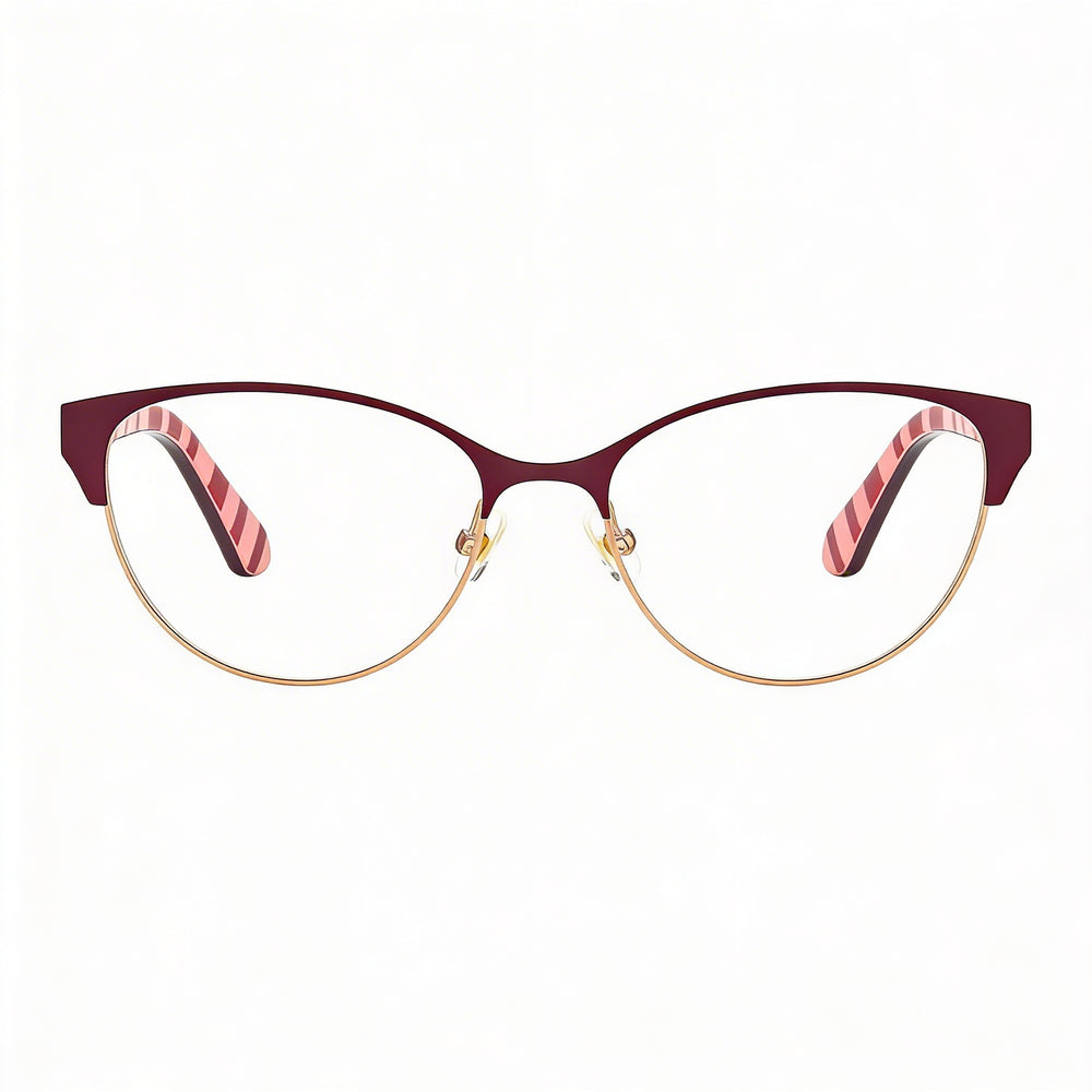 Gafas de sol polarizadas Emelyn de Kate Spade New York para mujer con montura metálica burdeos y lentes burdeos de 52 mm