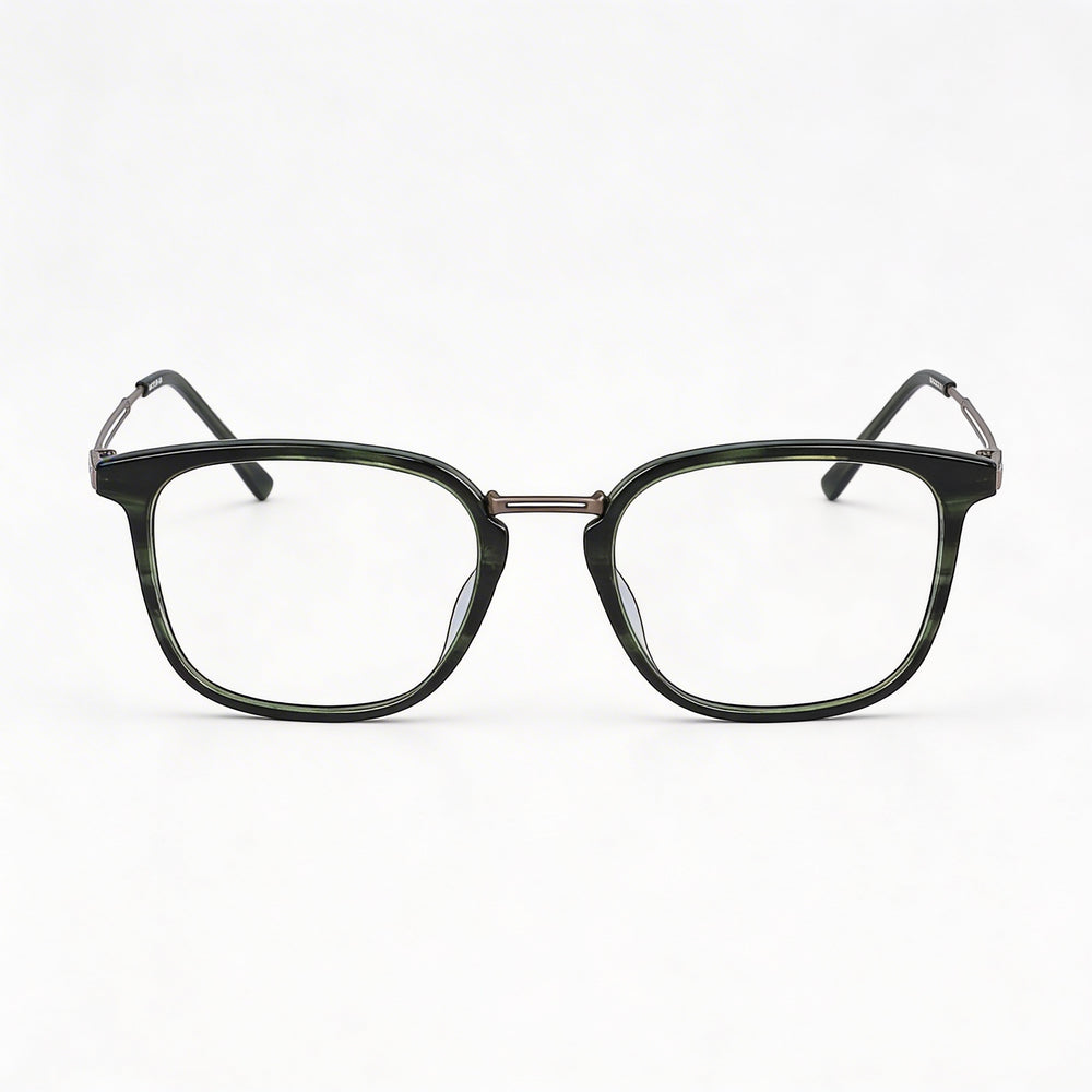 Gafas de hombre casual Lacoste, montura habana, lentes transparentes de plástico 52mm