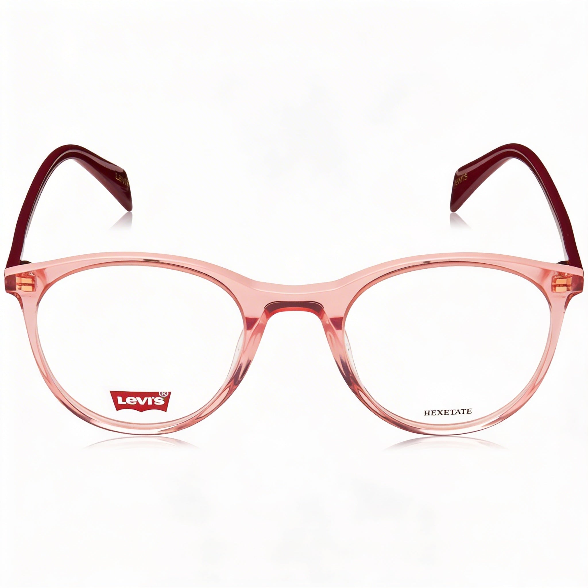 Gafas unisex Levi's Lv 1005 con montura de polimetilmetacrilato rosa, sin montura óptica, 50-22-145, Photo 2