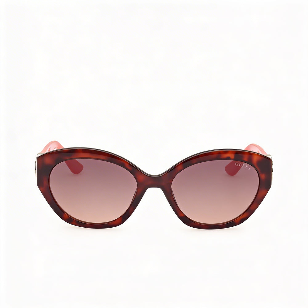 Gafas de sol Guess Gu00104 para mujer, color Havana oscuro, con montura inyectada, marrón degradado, protección UV, 56 mm