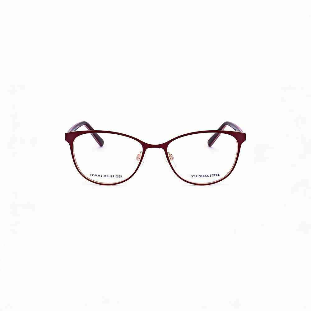 Tommy Hilfiger T. Hilfiger 1778 Women's Black Crystal Stainless Steel Acetate Non-Polarized Eyeglasses 53mm