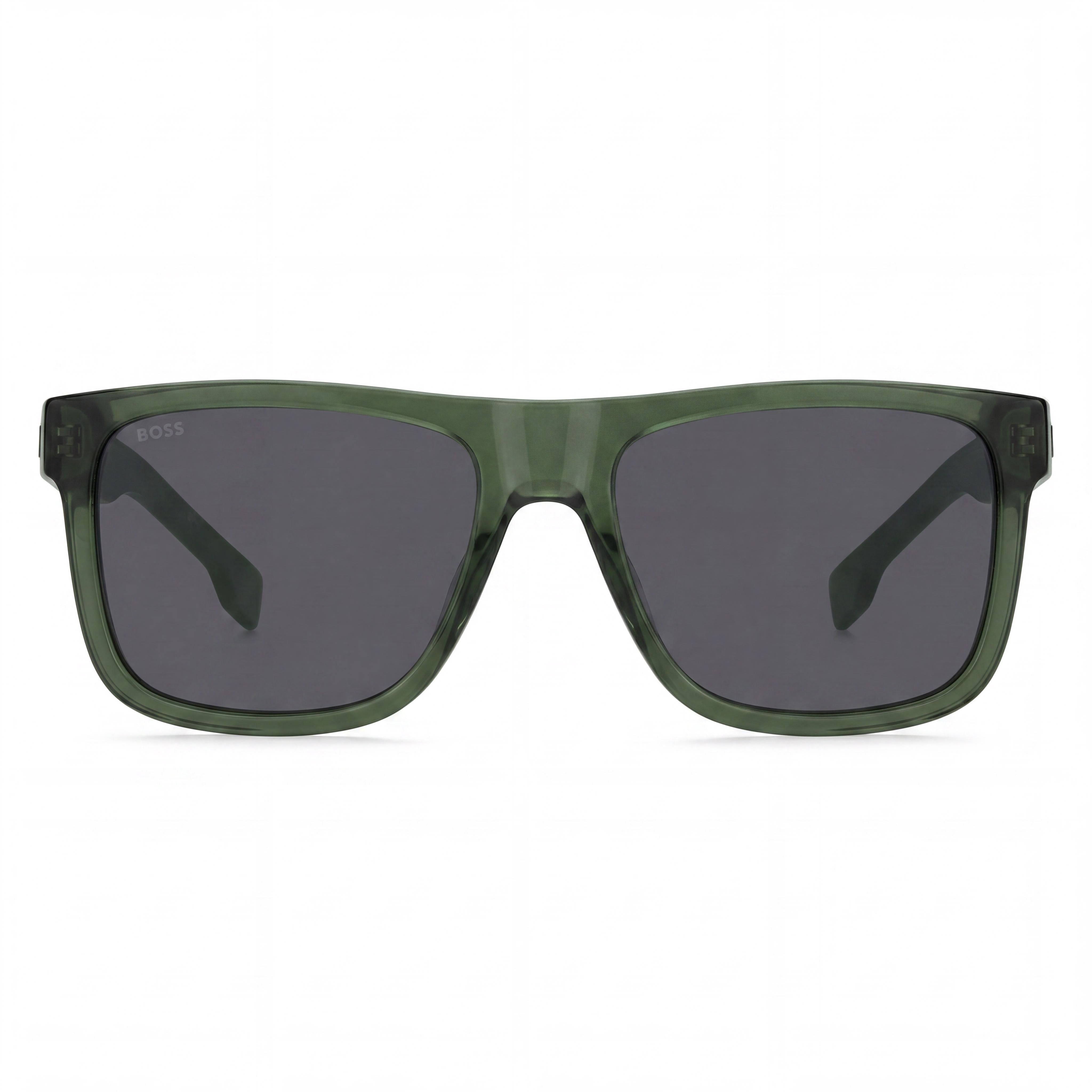 Hugo Boss Boss 1647/S Men's Green ECO CELLULOSE P.INJ Frame Grey Lens 100% UV Protection Sunglasses 55mm, Photo 2