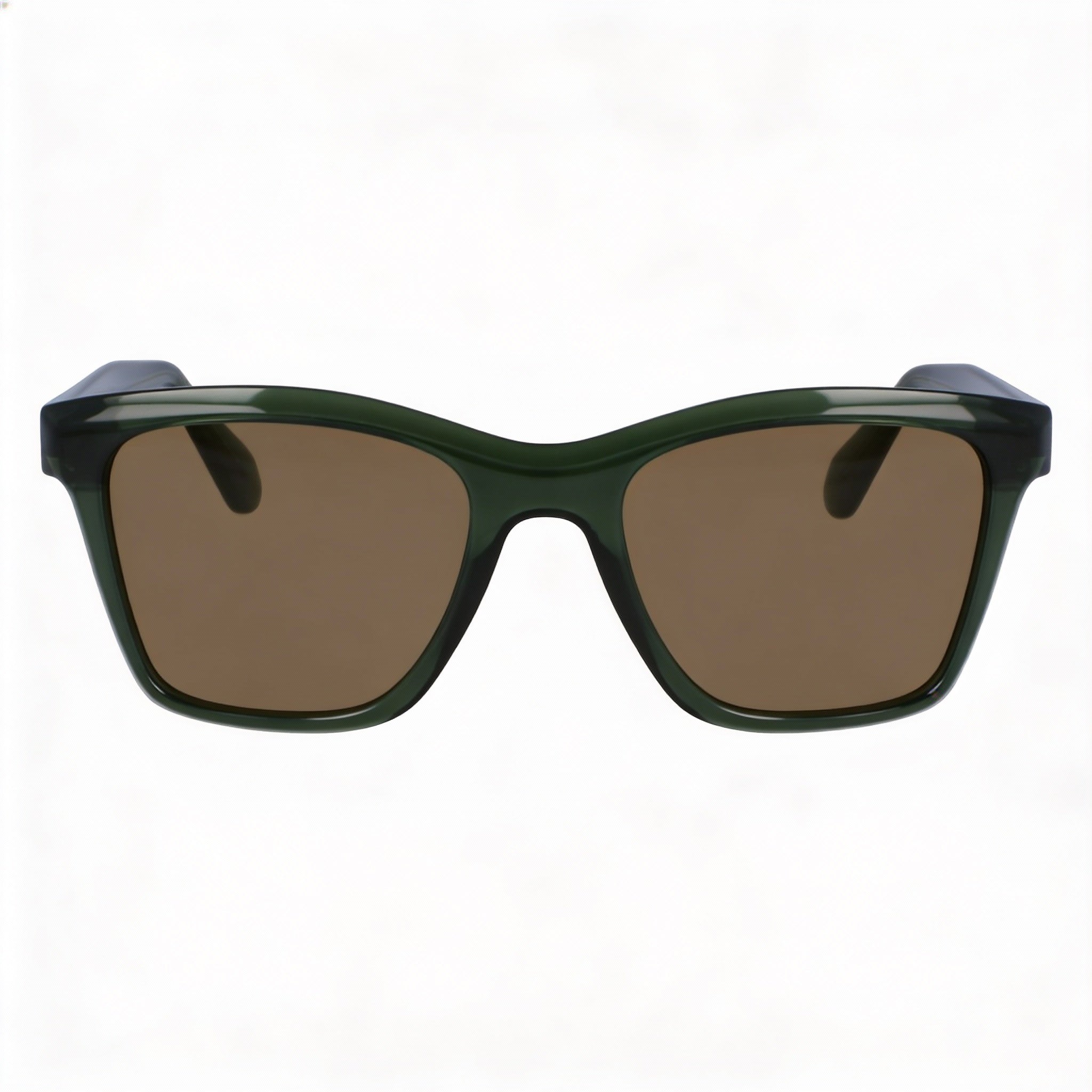 Salvatore Ferragamo Sf2001s Men's Plastic Polarized Sunglasses Transparent Khaki Green 54mm, Photo 2
