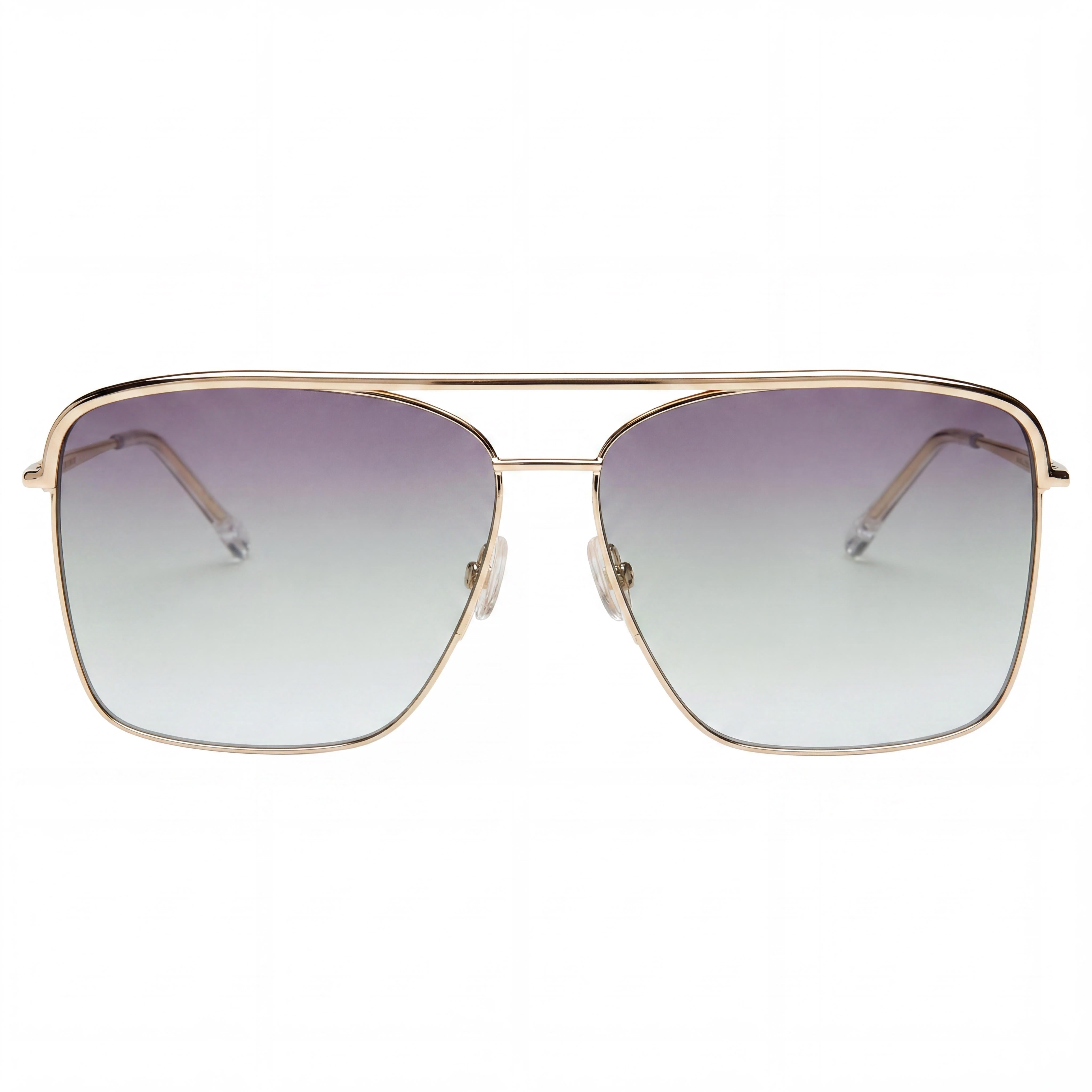 Isabel Marant Gafas de Sol Finas de Metal Modernas para Mujer en Oro Rosa y Gris de Acero Inoxidable con Protección UV 62-13-140, Photo 2