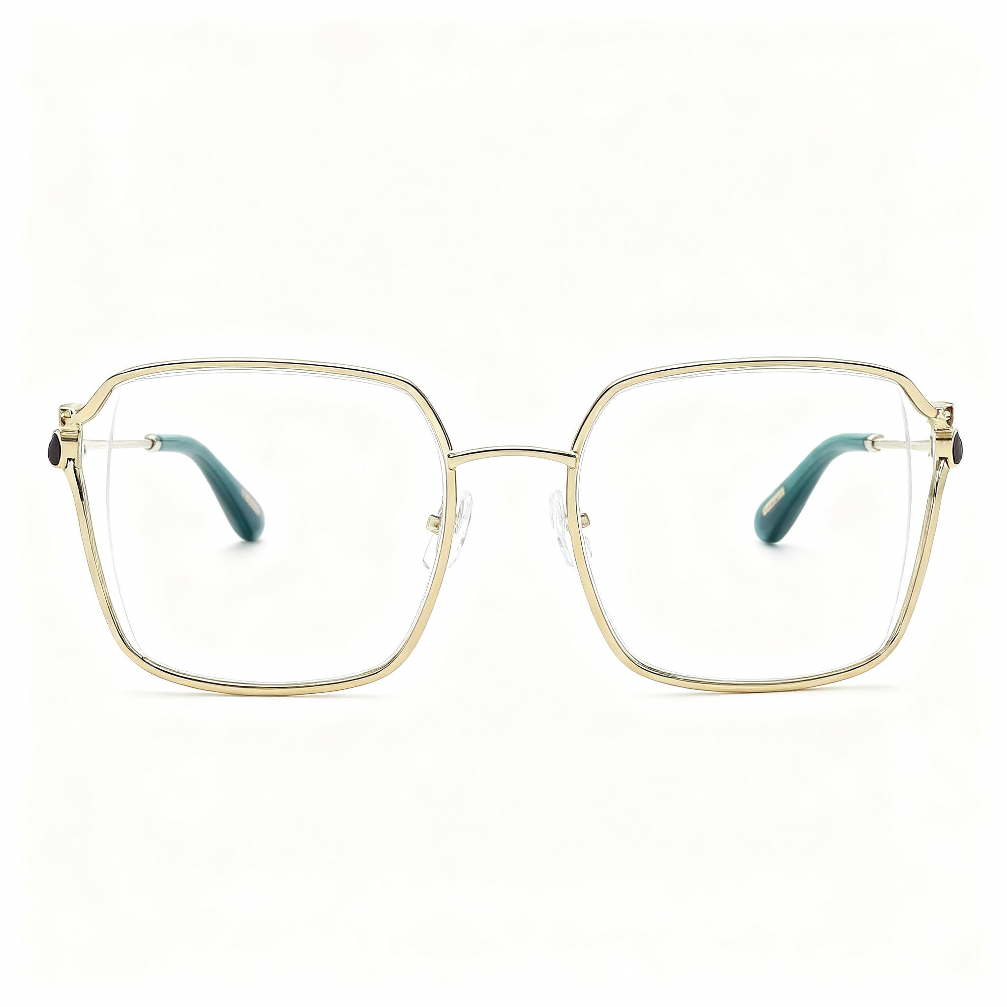 Chopard VCHG29S Women's Casual Metal Optical Frame, Light Gold, Non-Polarized Demo Lenses, 53mm