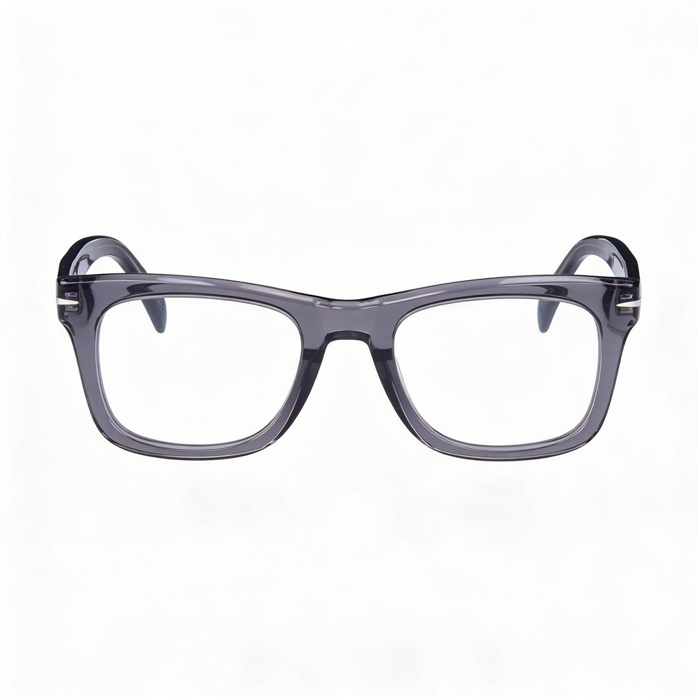 Gafas de sol David Beckham de estilo casual para hombre con montura de acetato gris oscuro transparente 51-21-145