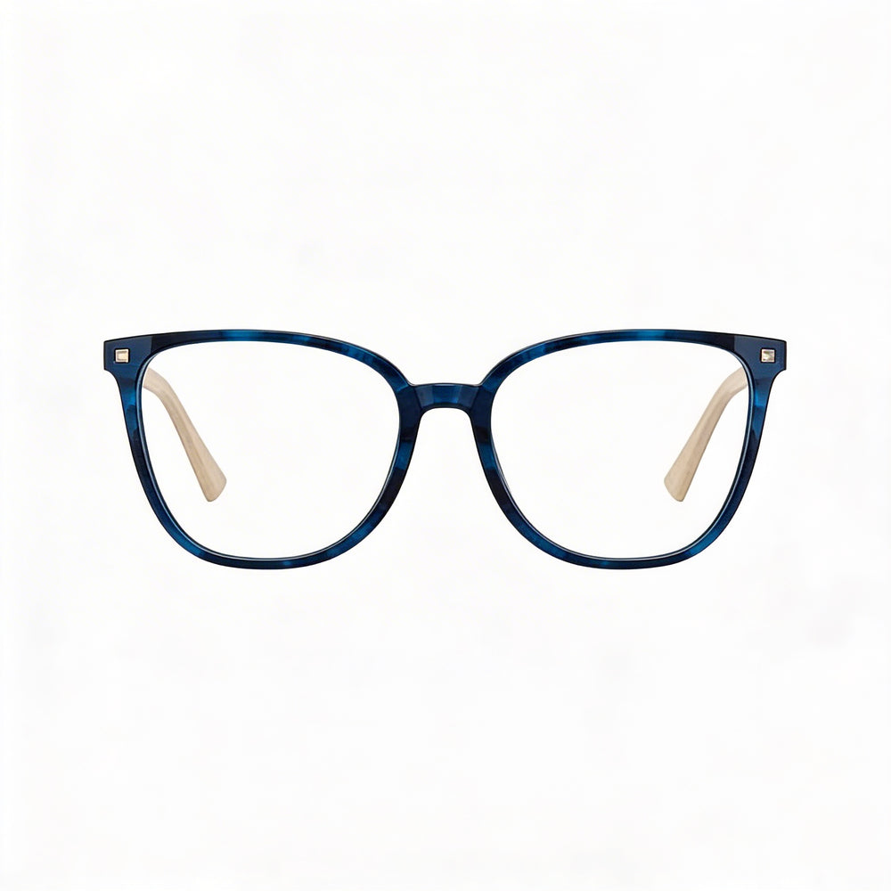 Valentino VA3059 Unisex Optical Eyeglasses, Composite Frame, Blue Havana Color, 54mm Lens Width