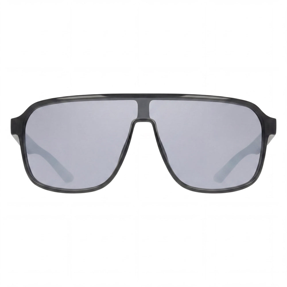 Nike Vintage Flyer Mirrored Unisex Smoke Grey Chrome Mirror Grey Silver Flash Plastic Frame 64mm