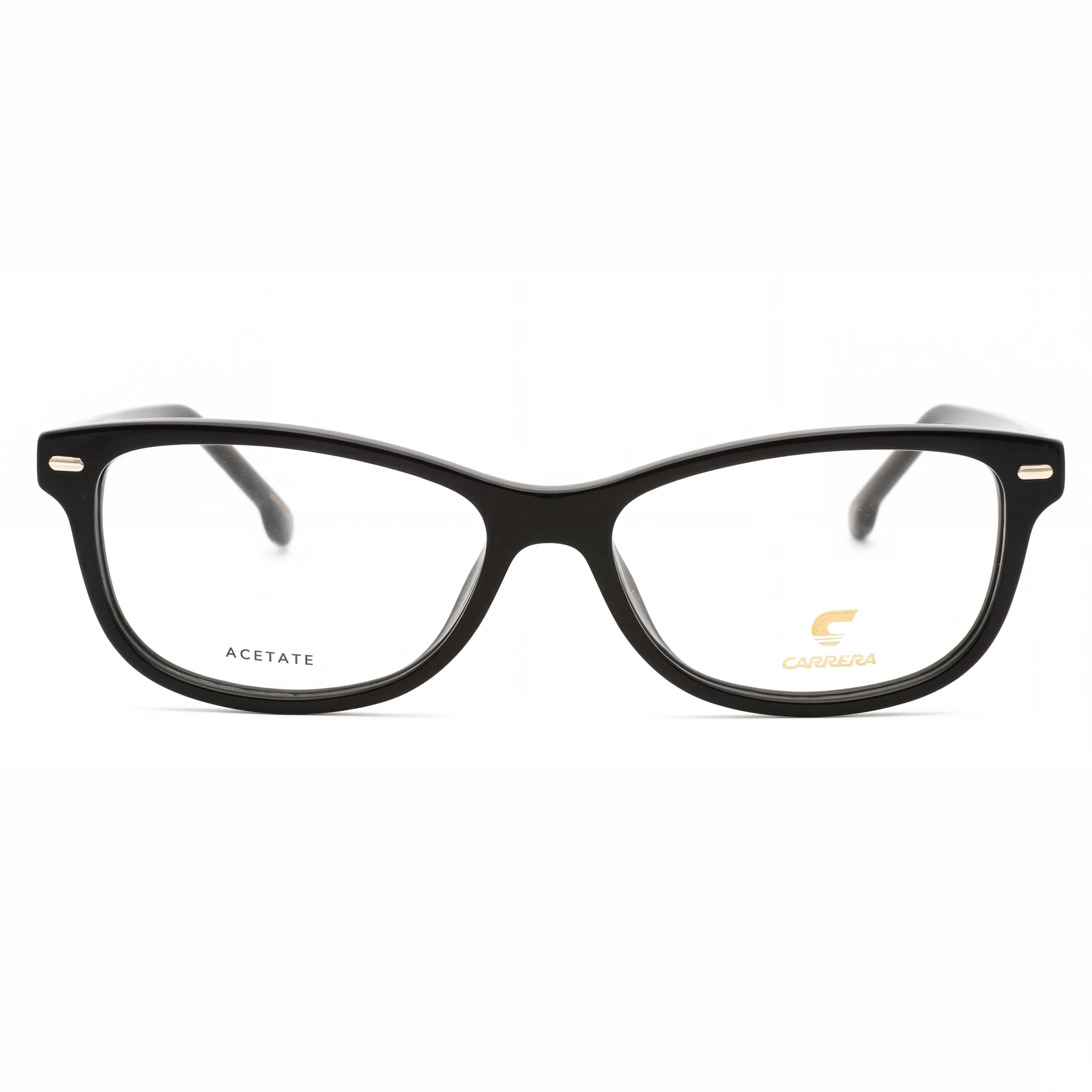 Gafas casuales Carrera de acetato negro para mujer con 51 mm de ancho de lente, 14 mm de puente, 140 mm de patillas, Photo 2