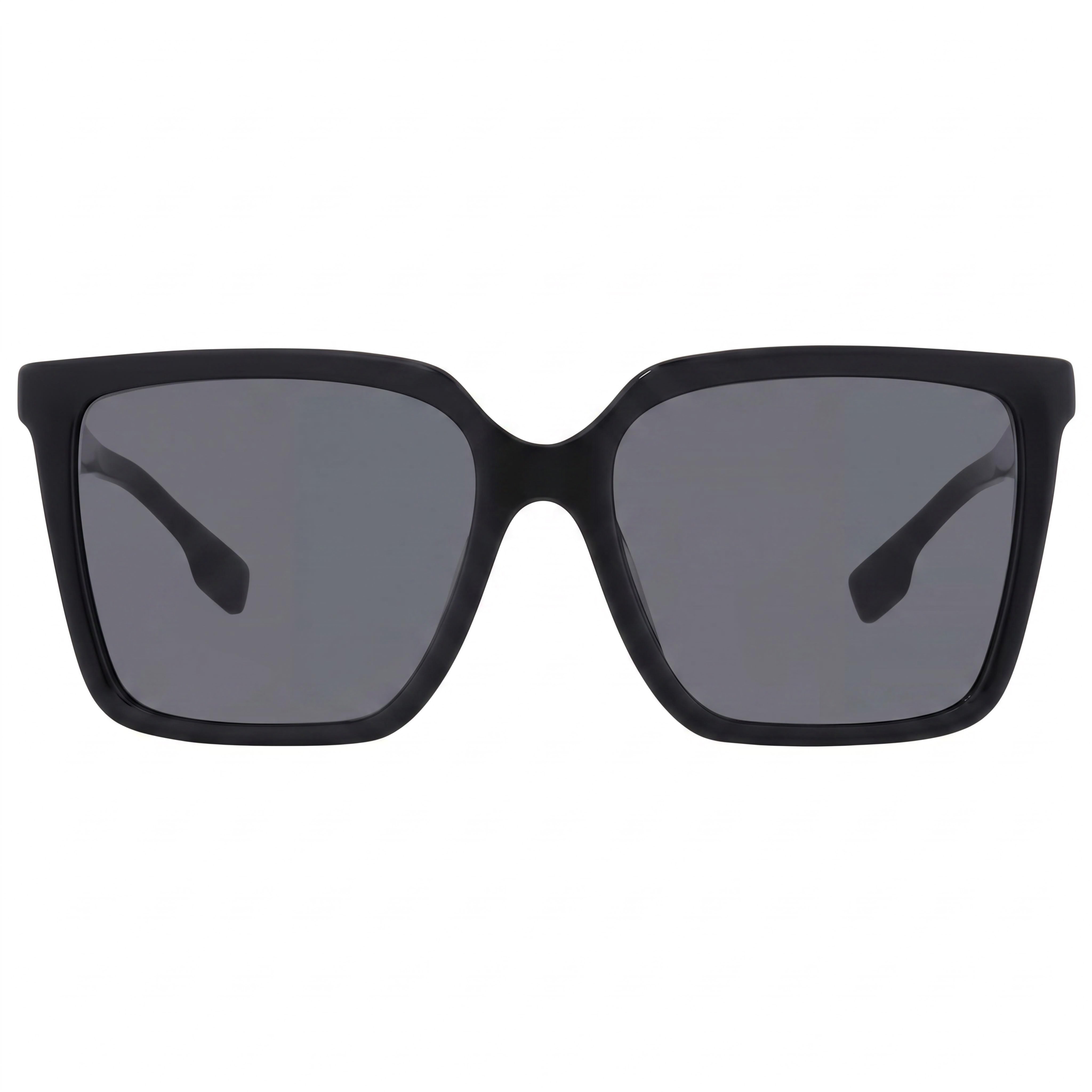 BURBERRY Be 4411d Unisex Acetato Negro Marco Gris Oscuro Policarbonato Gris Oscuro Gafas de Sol No Polarizadas 57mm, Photo 2