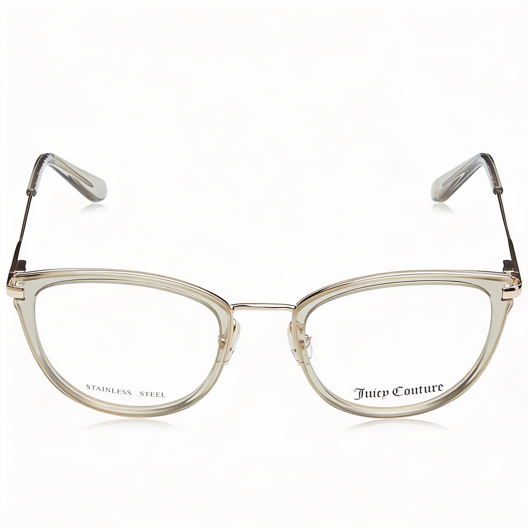 Juicy Couture Modern Unisex Sunglasses with Crystal Nude Polyamide Frame and Polycarbonate Lenses, 50mm Lens Width, Photo 2