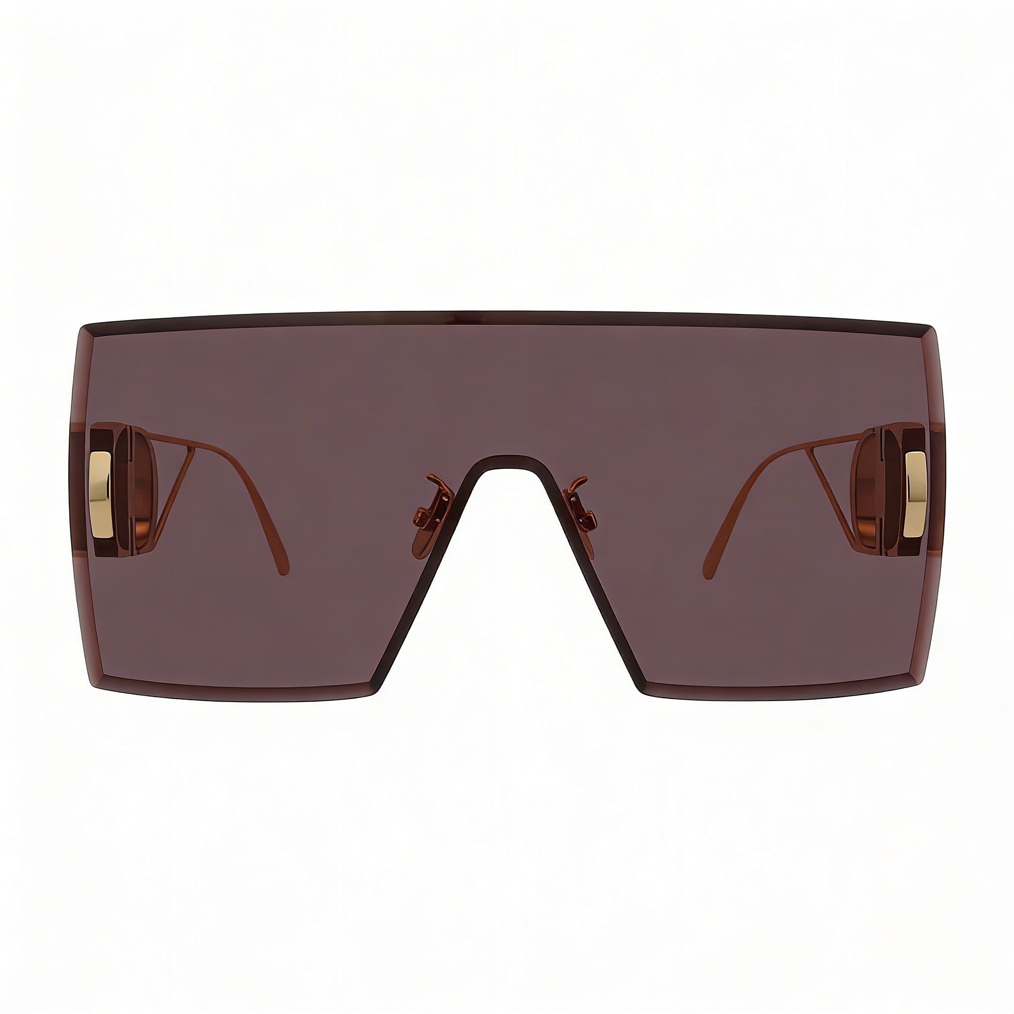 Gafas de sol cuadradas Dior 30MONTAIGNE de metal dorado para mujer con lentes burdeos de 143 mm 100 % protección UV, Photo 2