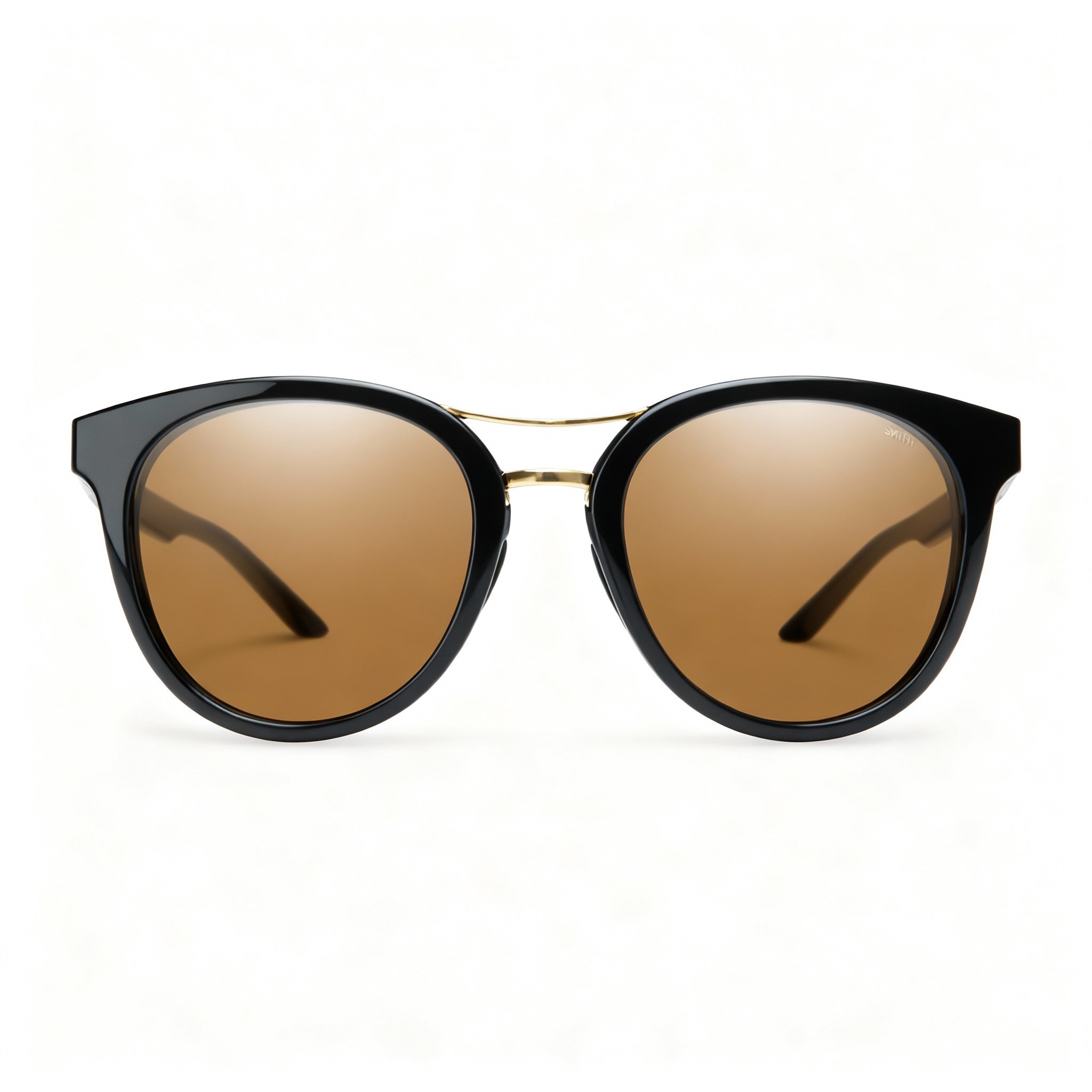 SMITH Bridgetown Women's Polarized ChromaPop Sunglasses, Black Composite, Brown Polycarbonate 54mm
