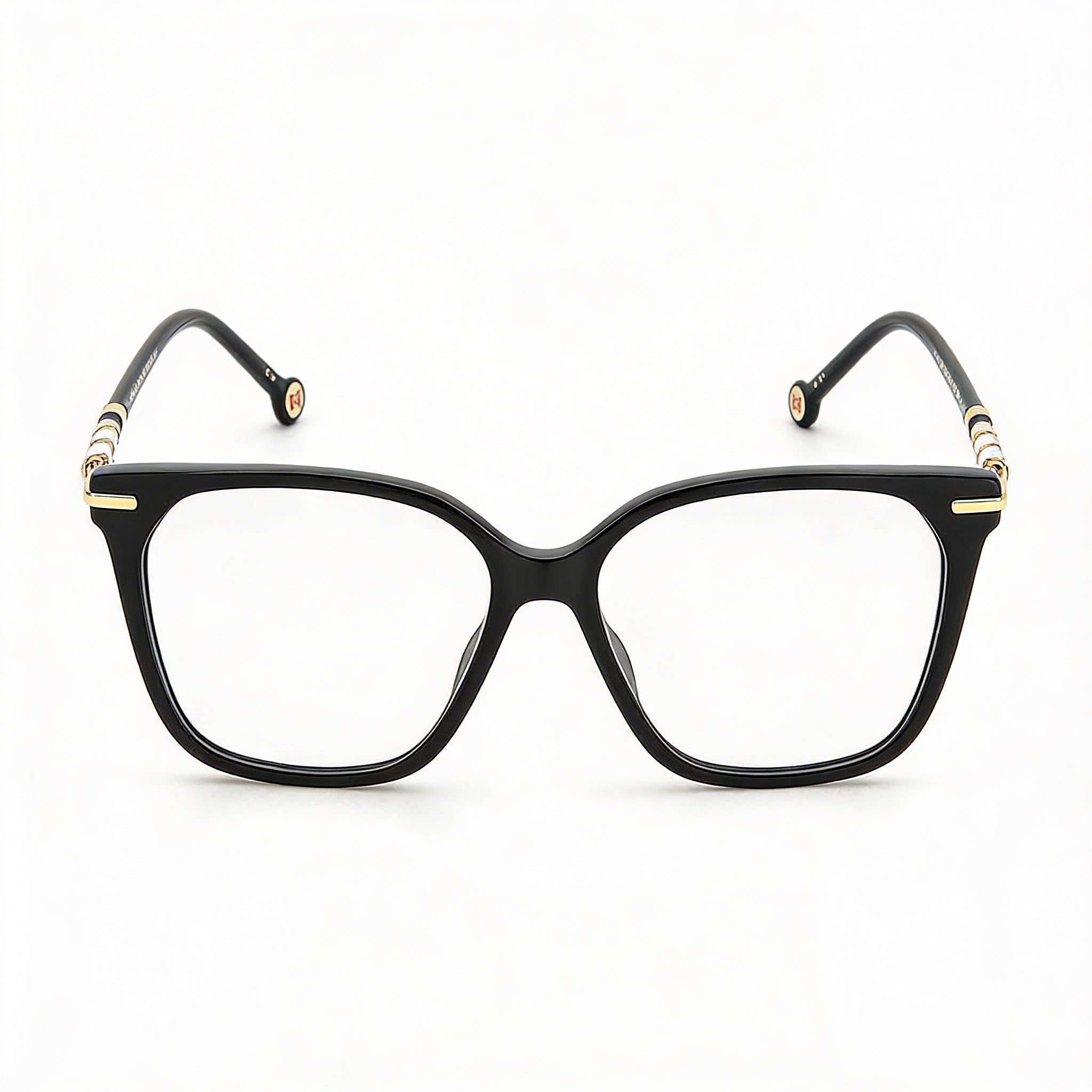Carolina Herrera Modern Women's Black Acetate Square Eyeglasses 54, Photo 1